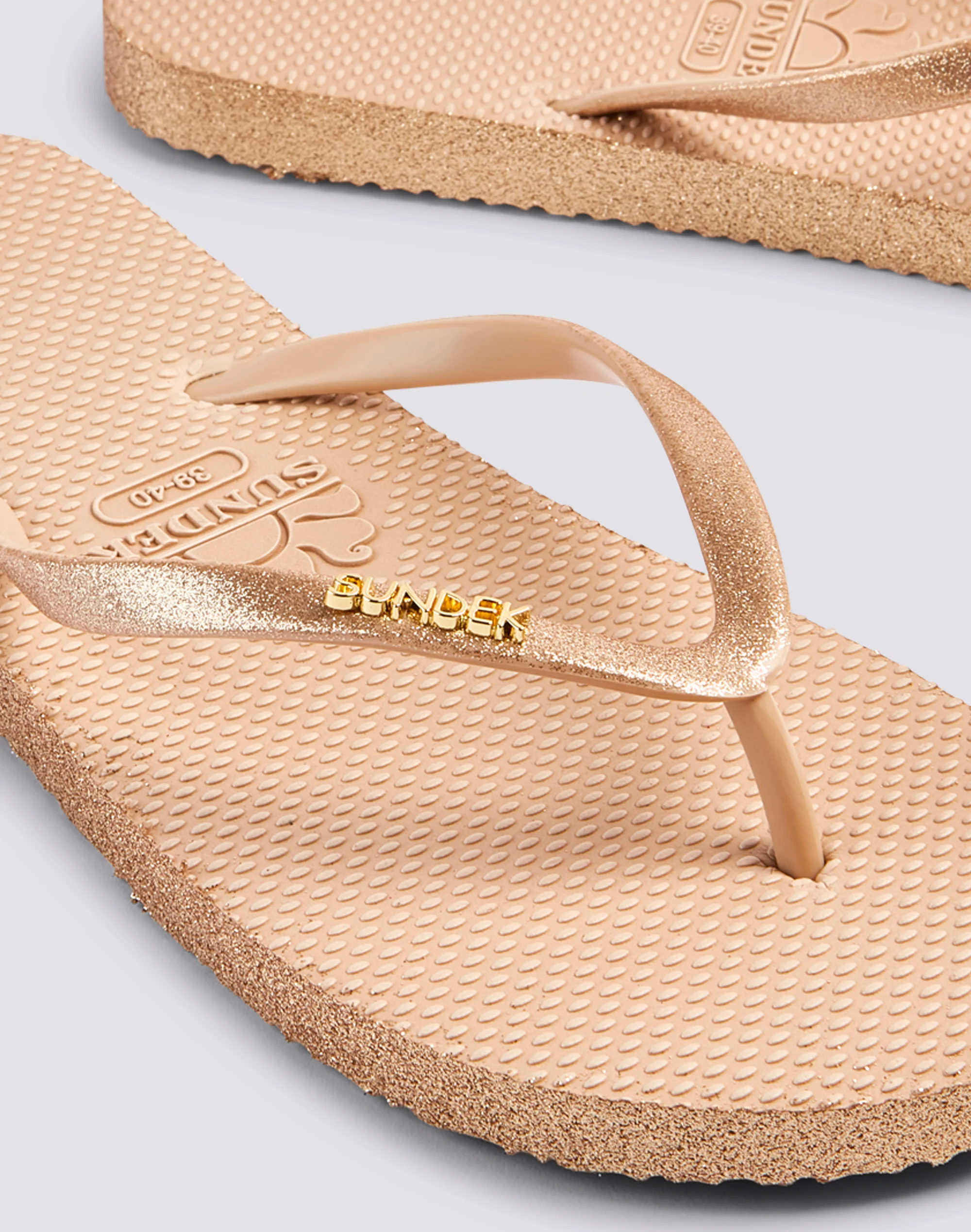 RUBBER FLIP-FLOPS WITH GLITTER - Image 2