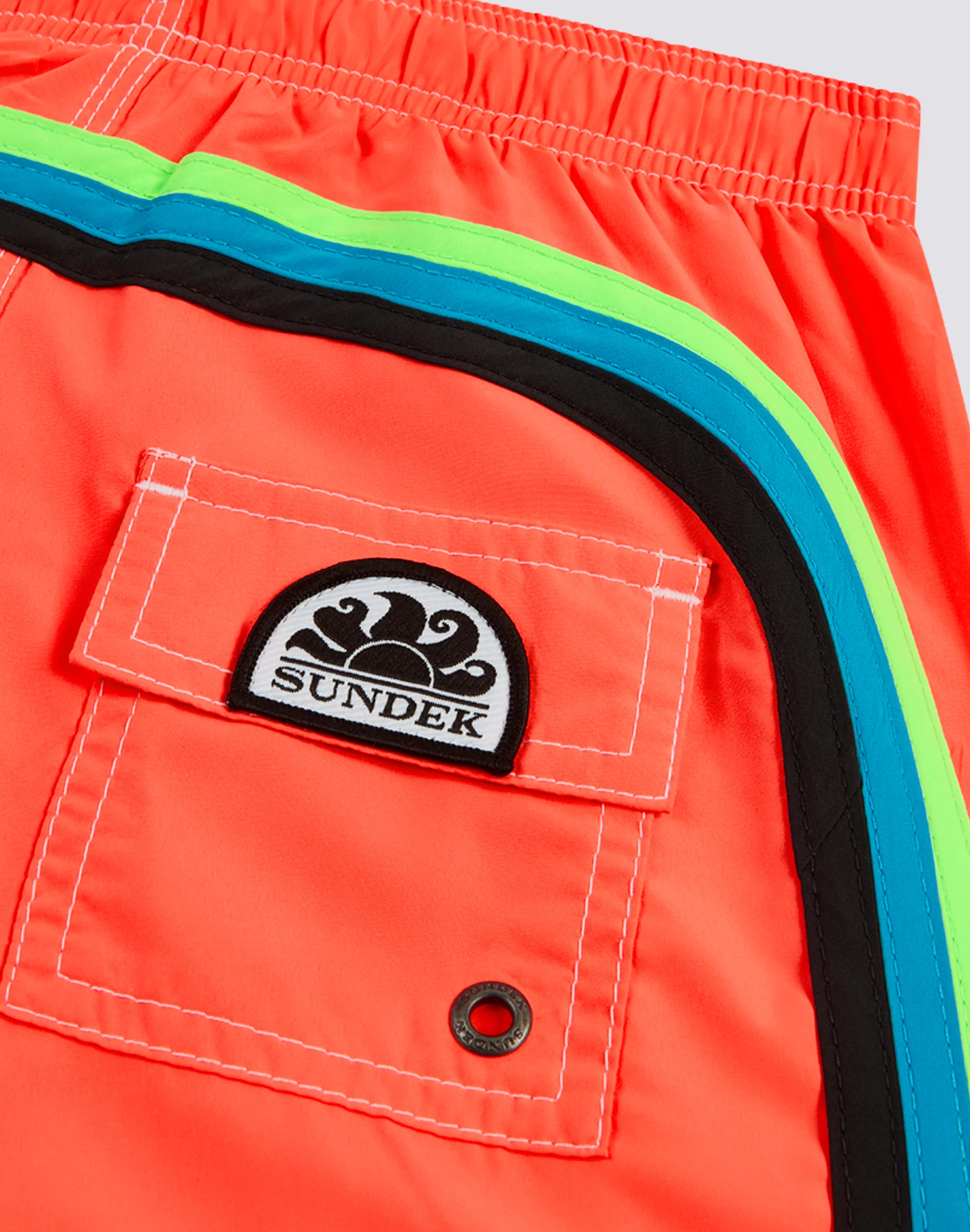 SWIMSHORTS SHORT ELASTICATED WAIST RECYCLED POLYESTER REPREVE® FLUO - Image 3