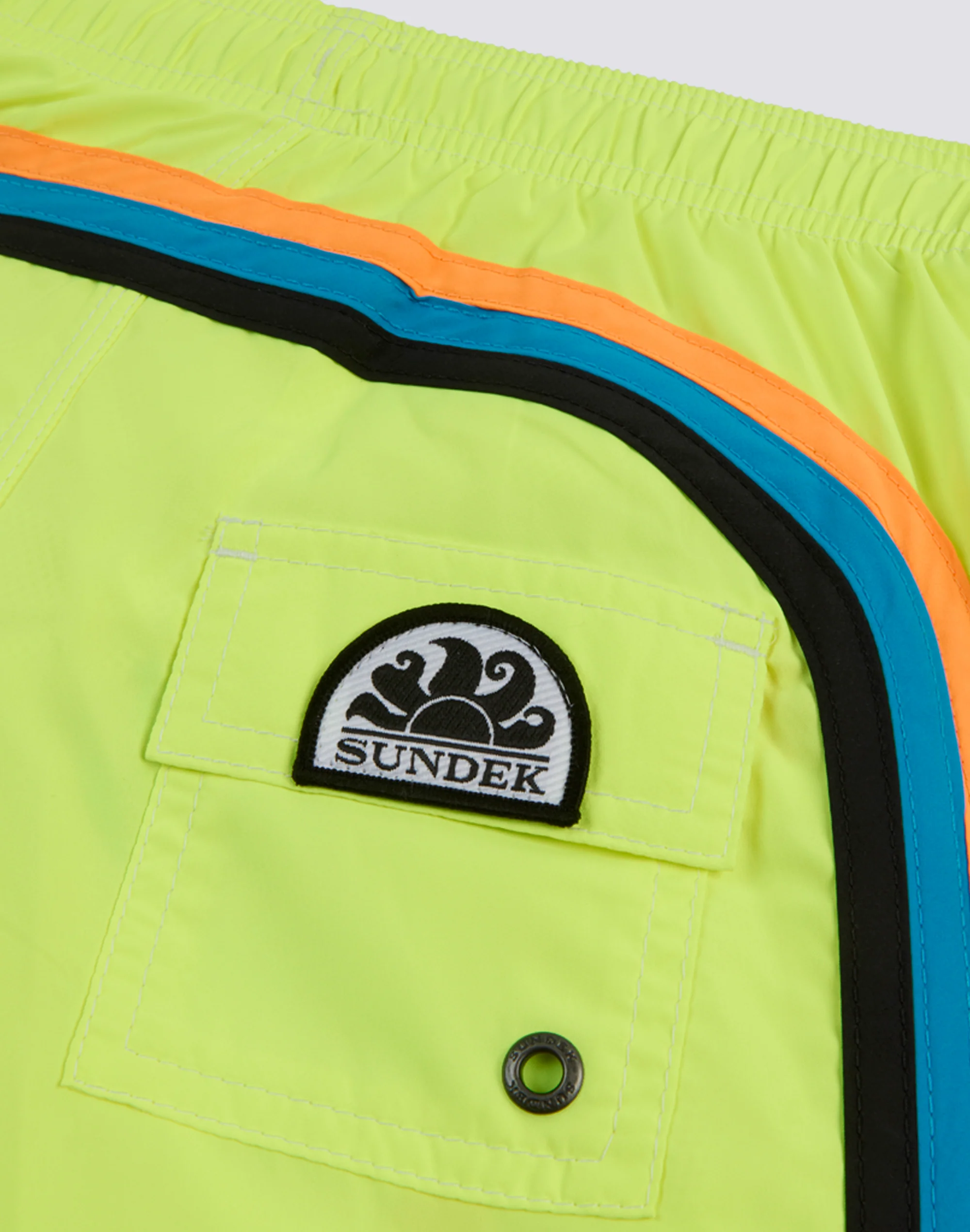SWIMSHORTS SHORT ELASTICATED WAIST RECYCLED POLYESTER REPREVE® FLUO - Image 3