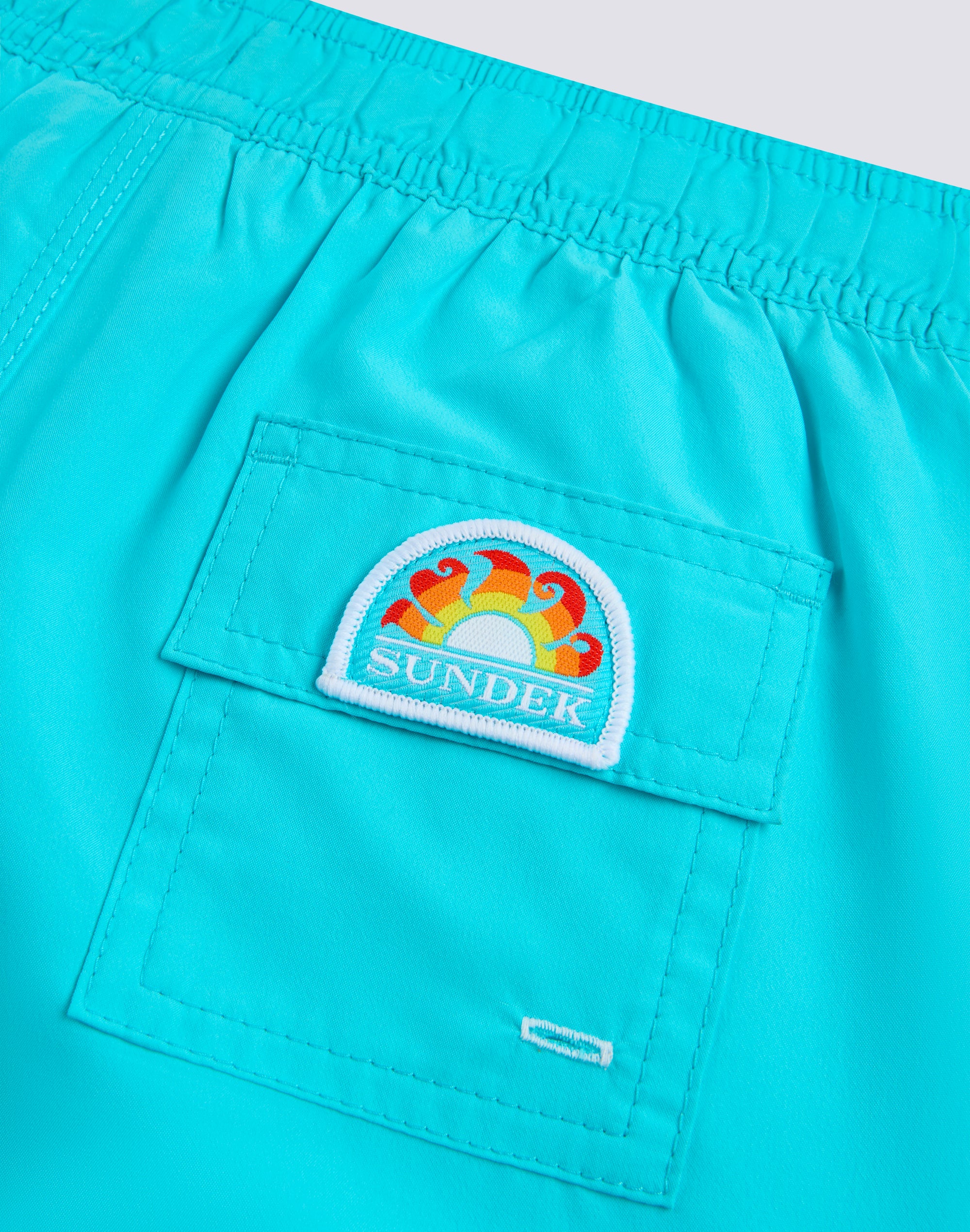 REPREVE® RECYCLED POLYESTER BOYS' SWIMSHORTS WITH TRICOLOUR DETAILS - Image 3