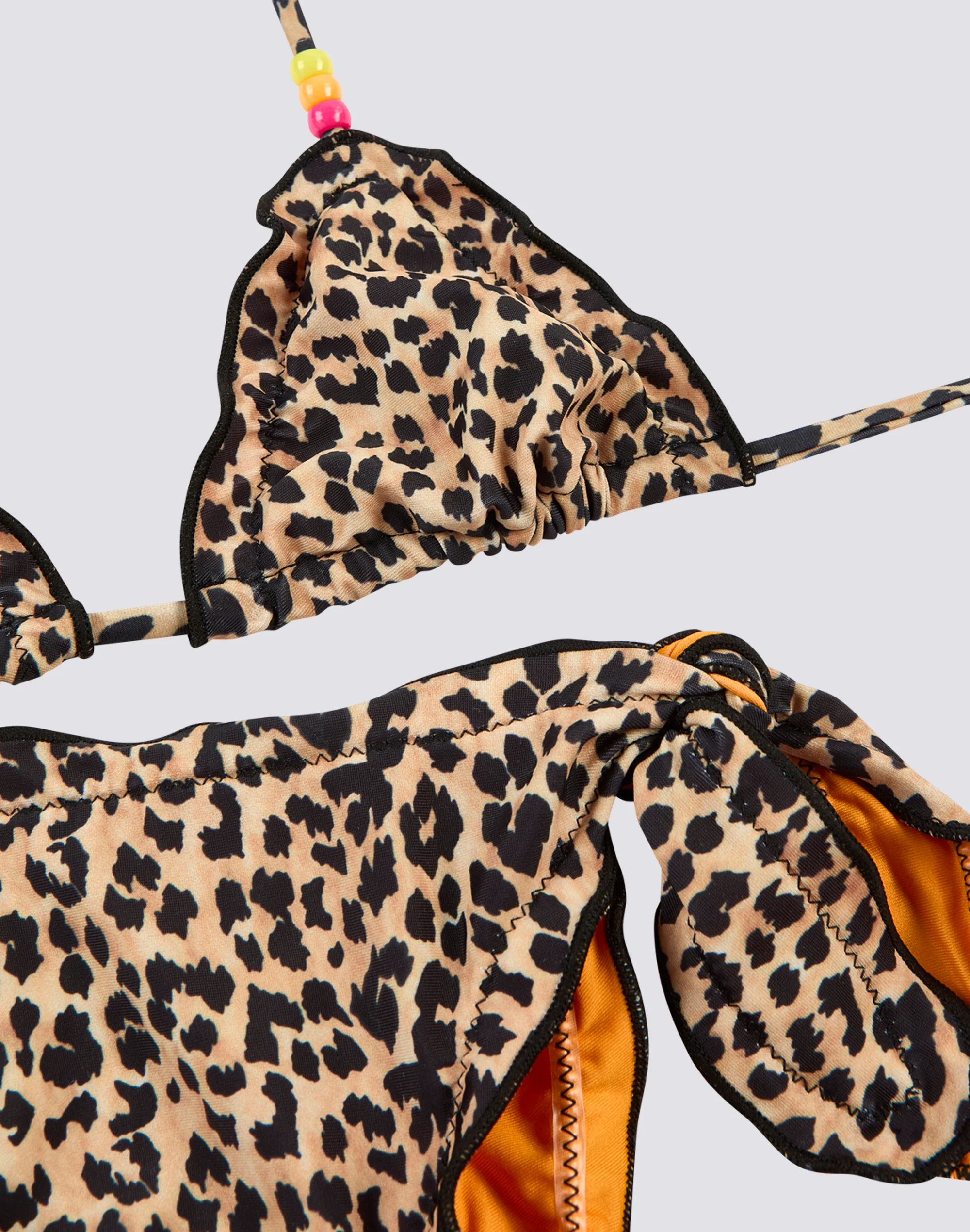 MINI MAGNOLIA BIKINI WITH SWEET LEOPARD PRINT - Image 3