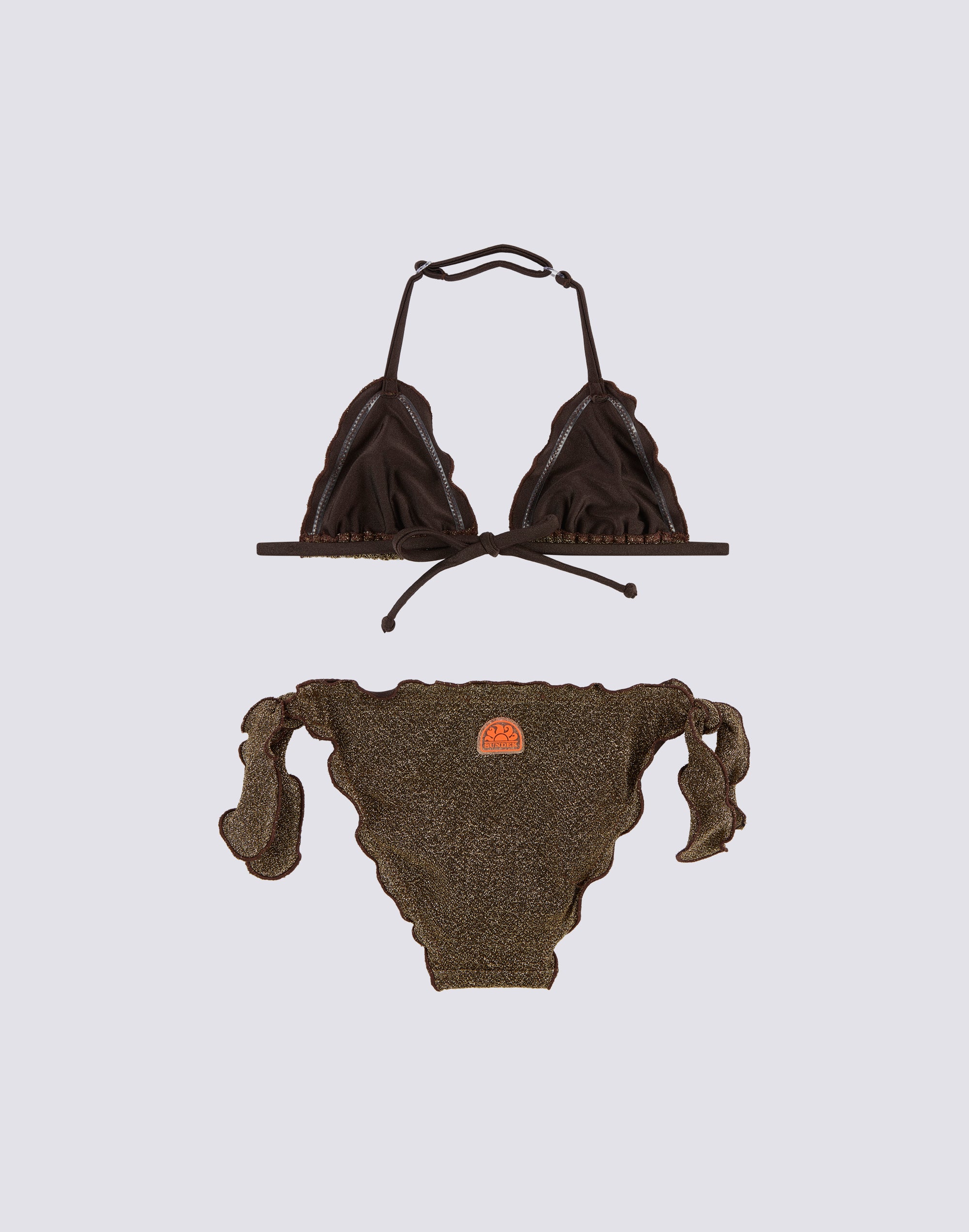 MINI MAGNOLIA BIKINI WITH TRIANGLE TOP AND PANTIES WITH BOWS - Image 3