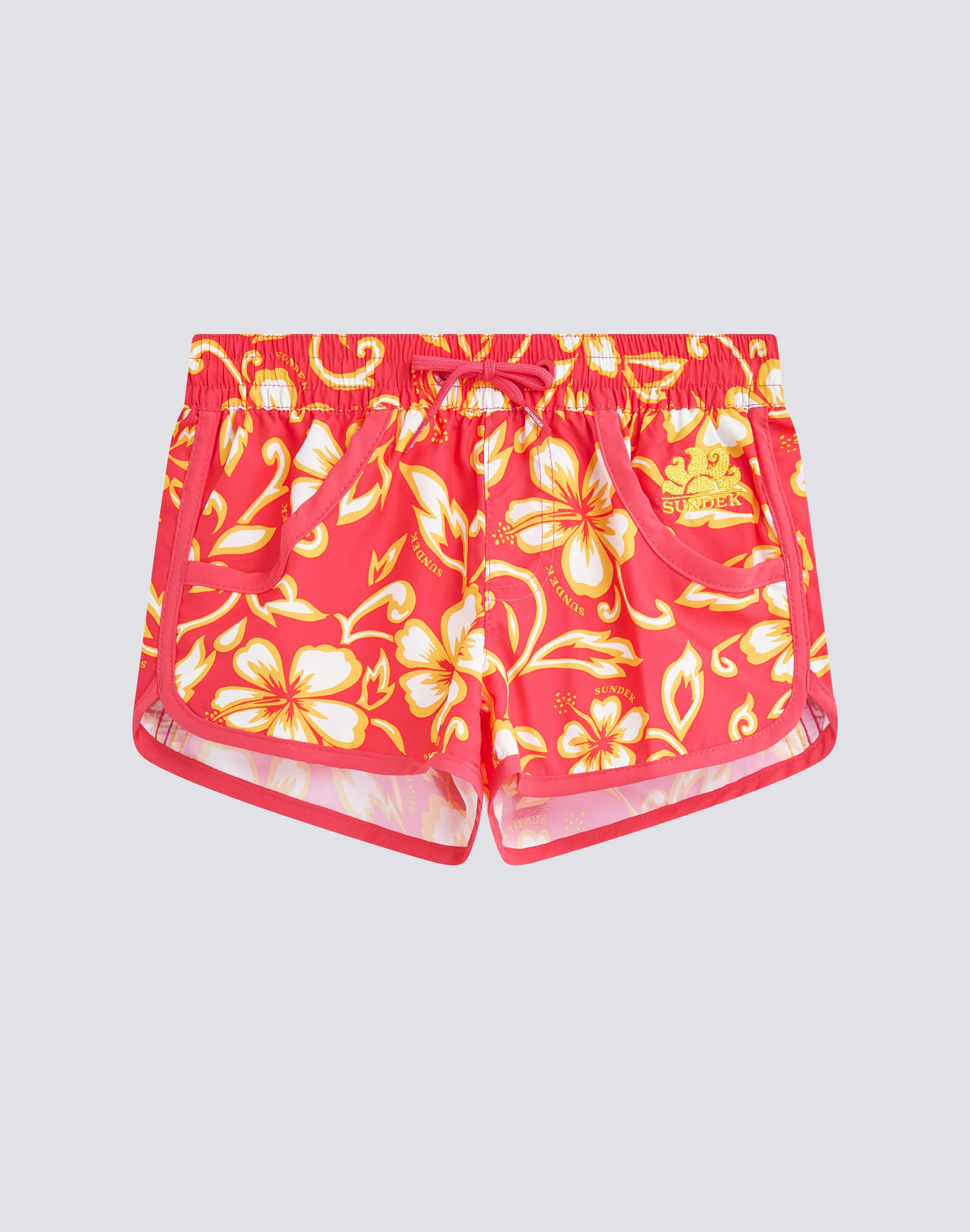 MARGATE SHORT SWIMSHORTS WITH HIBISCUS PRINT - Image 2