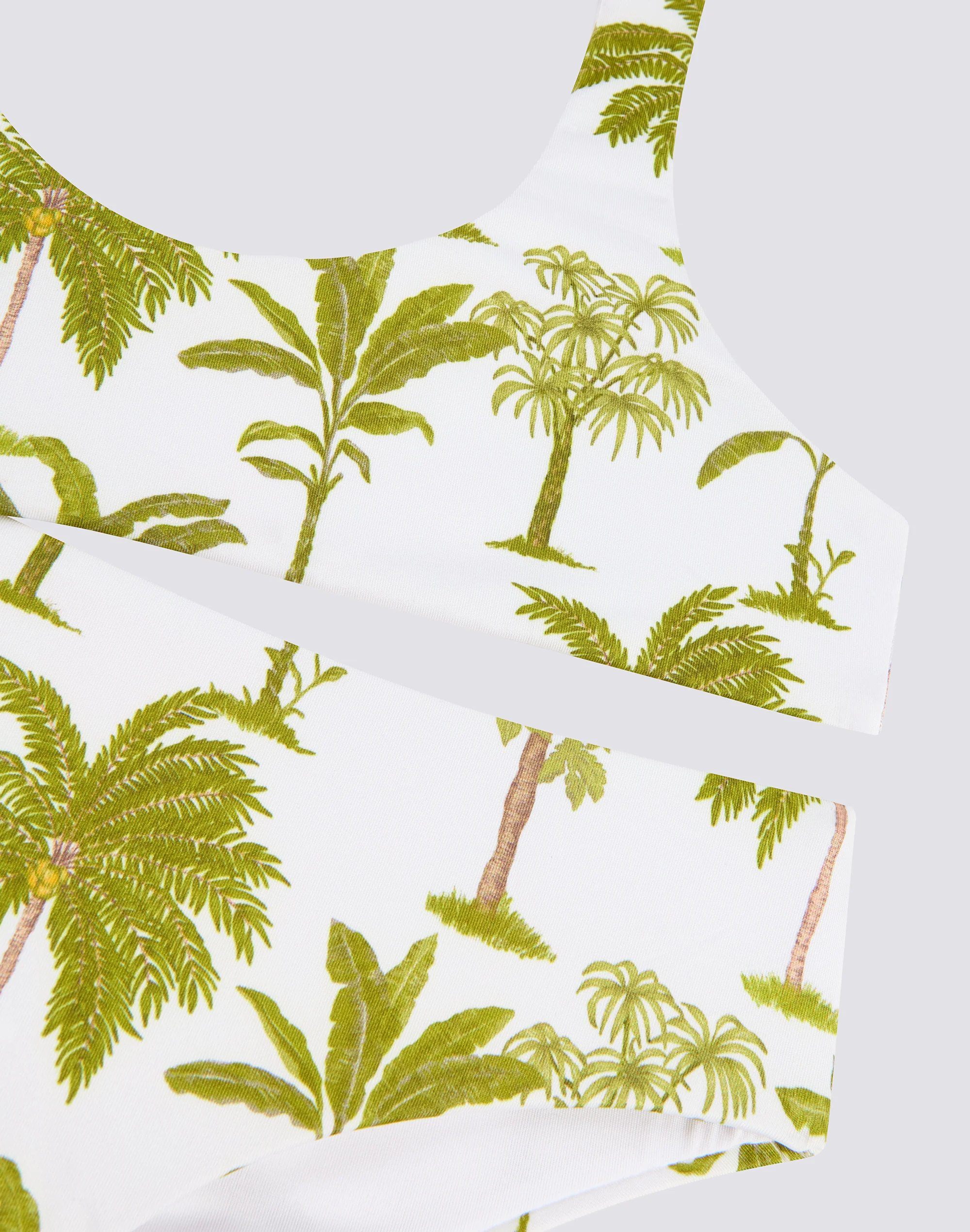 MINI SPORTY BIKINI WITH BOTANIC PRINT - Image 3