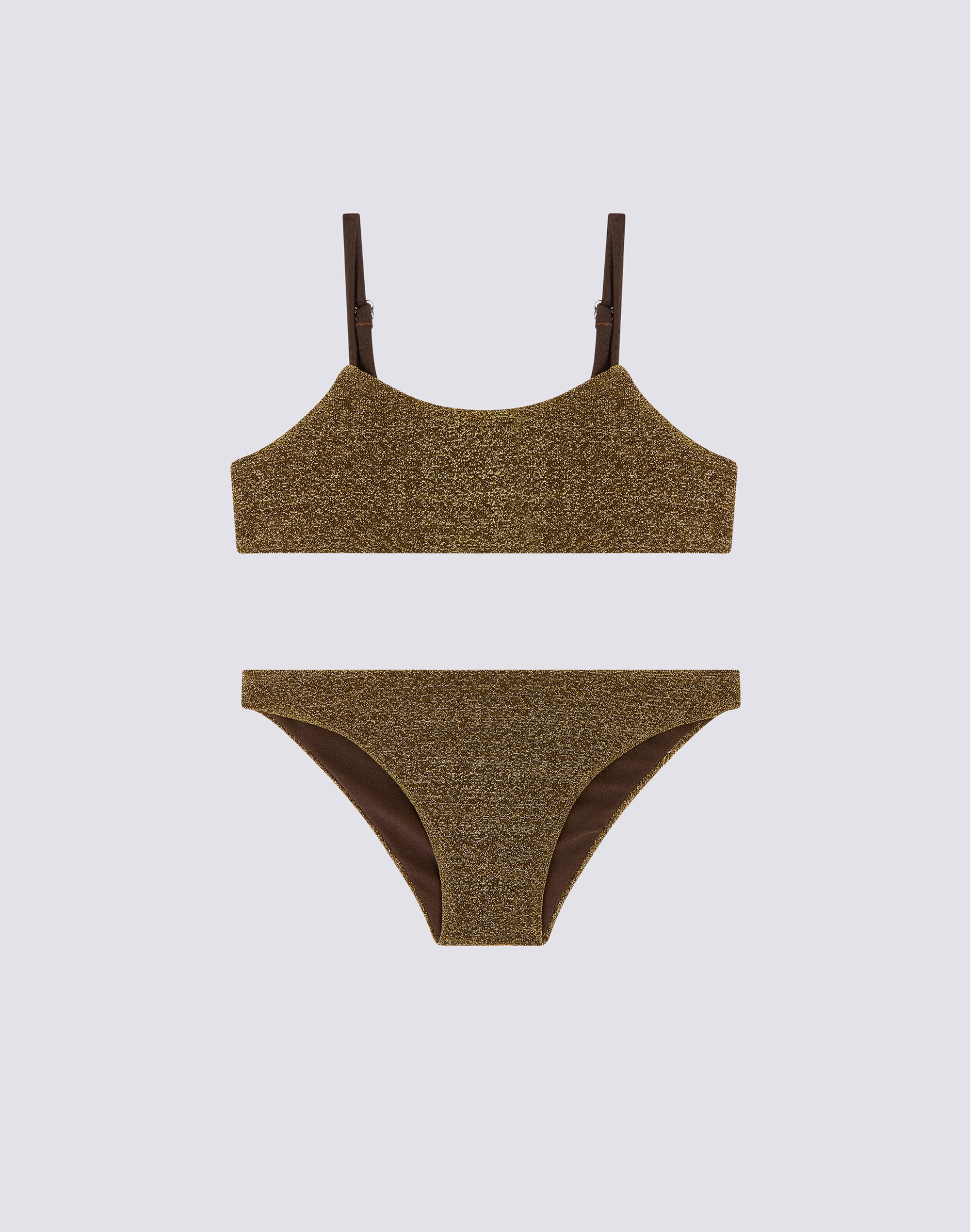 BIKINI WITH BANDEAU TOP AND FIXED BOTTOM