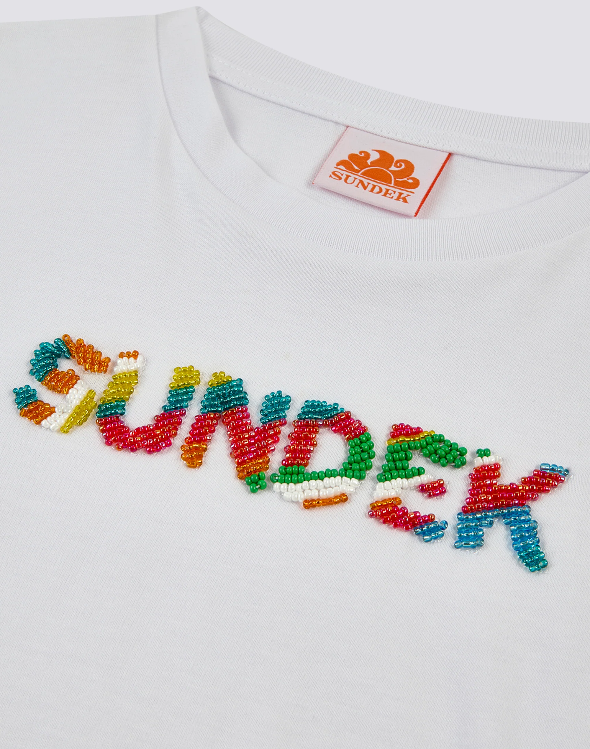 MULTICOLOURED BEADED T-SHIRT - Image 3