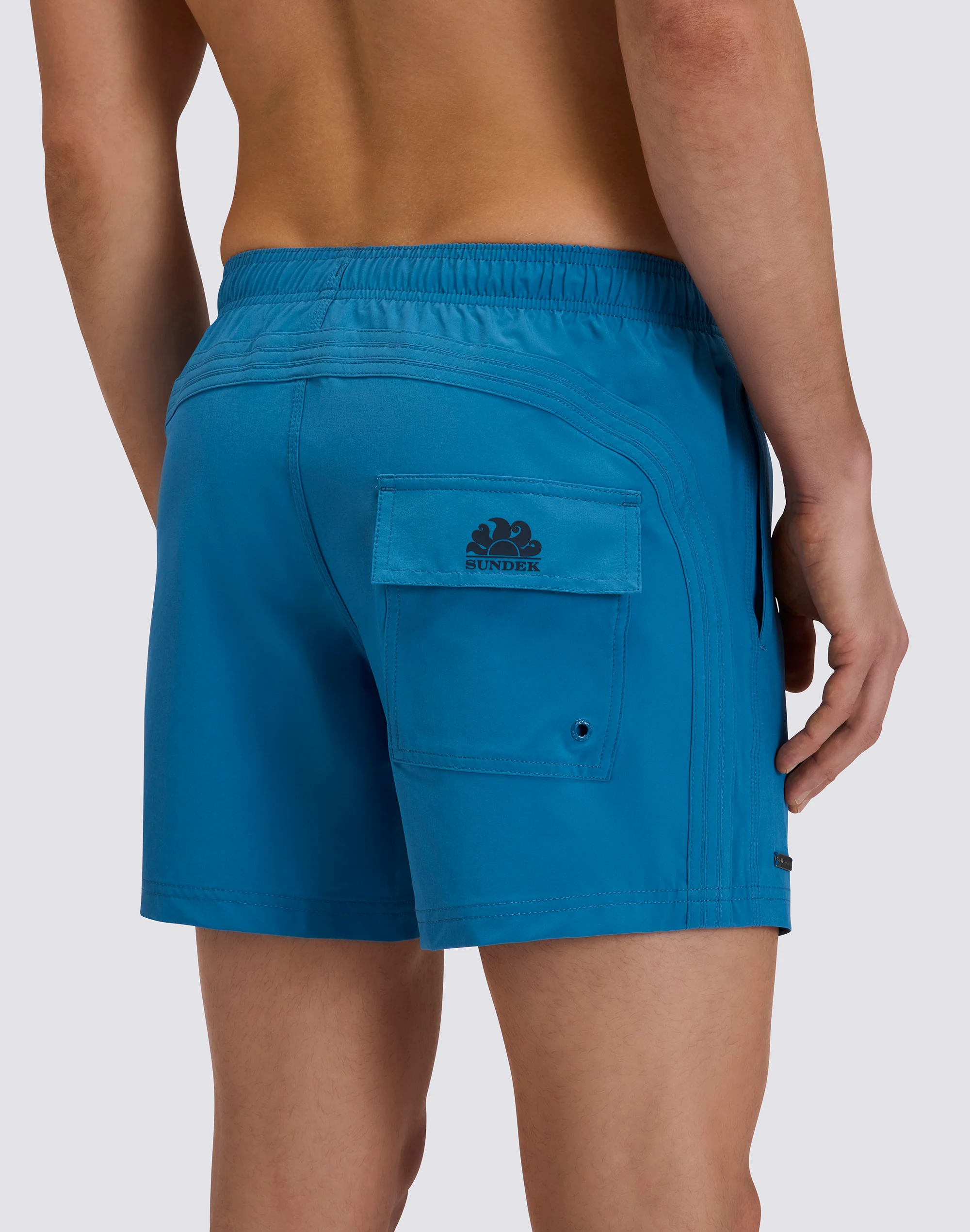 GOLDENWAVE PLAIN 4WAY STRETCH SHORT SWIMSHORTS WITH ELASTIC WAIST - Image 4