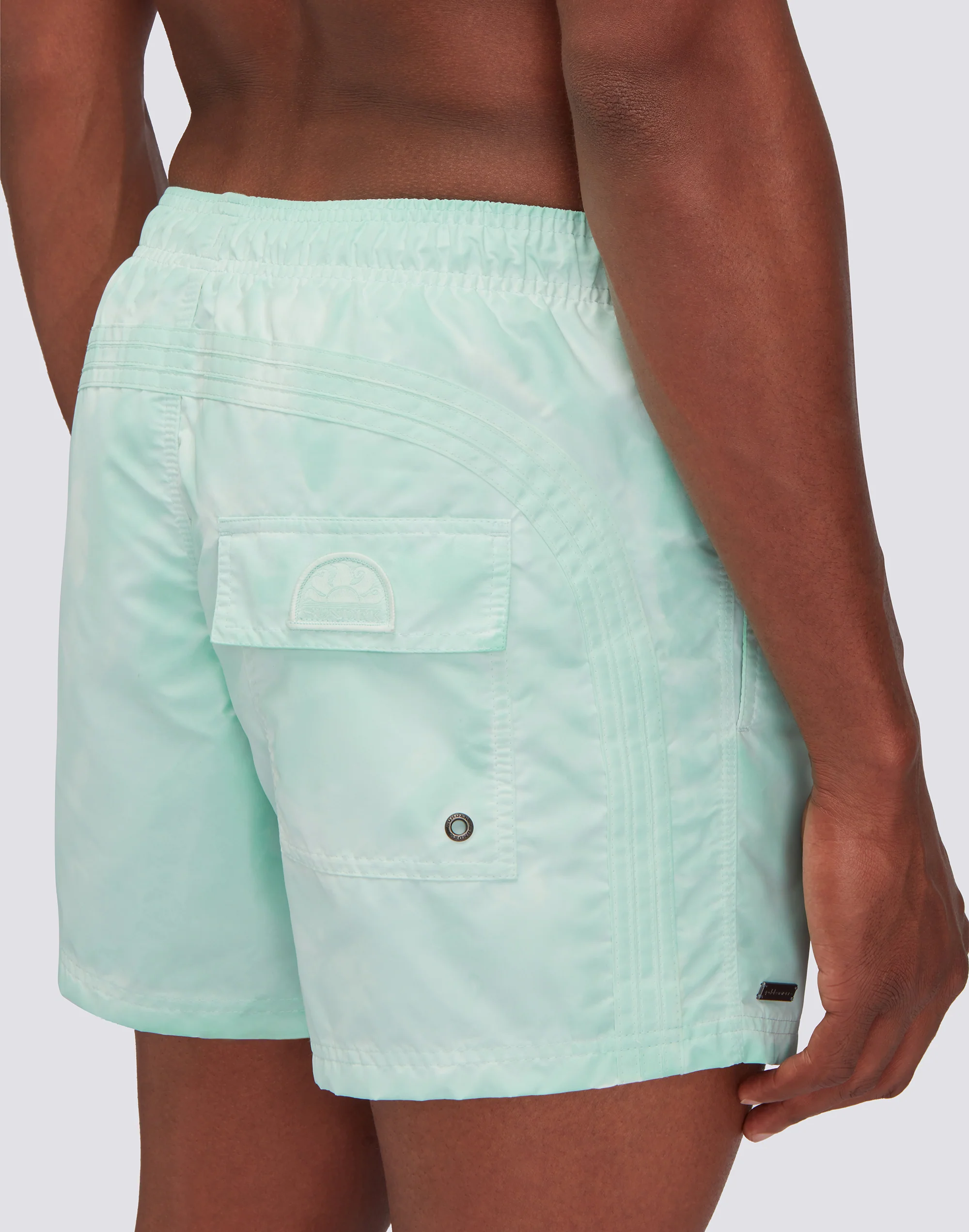 SHORT SWIMSHORTS ELASTIC WAIST ICONIC TAFFETA GOLDENWAVE - Image 3