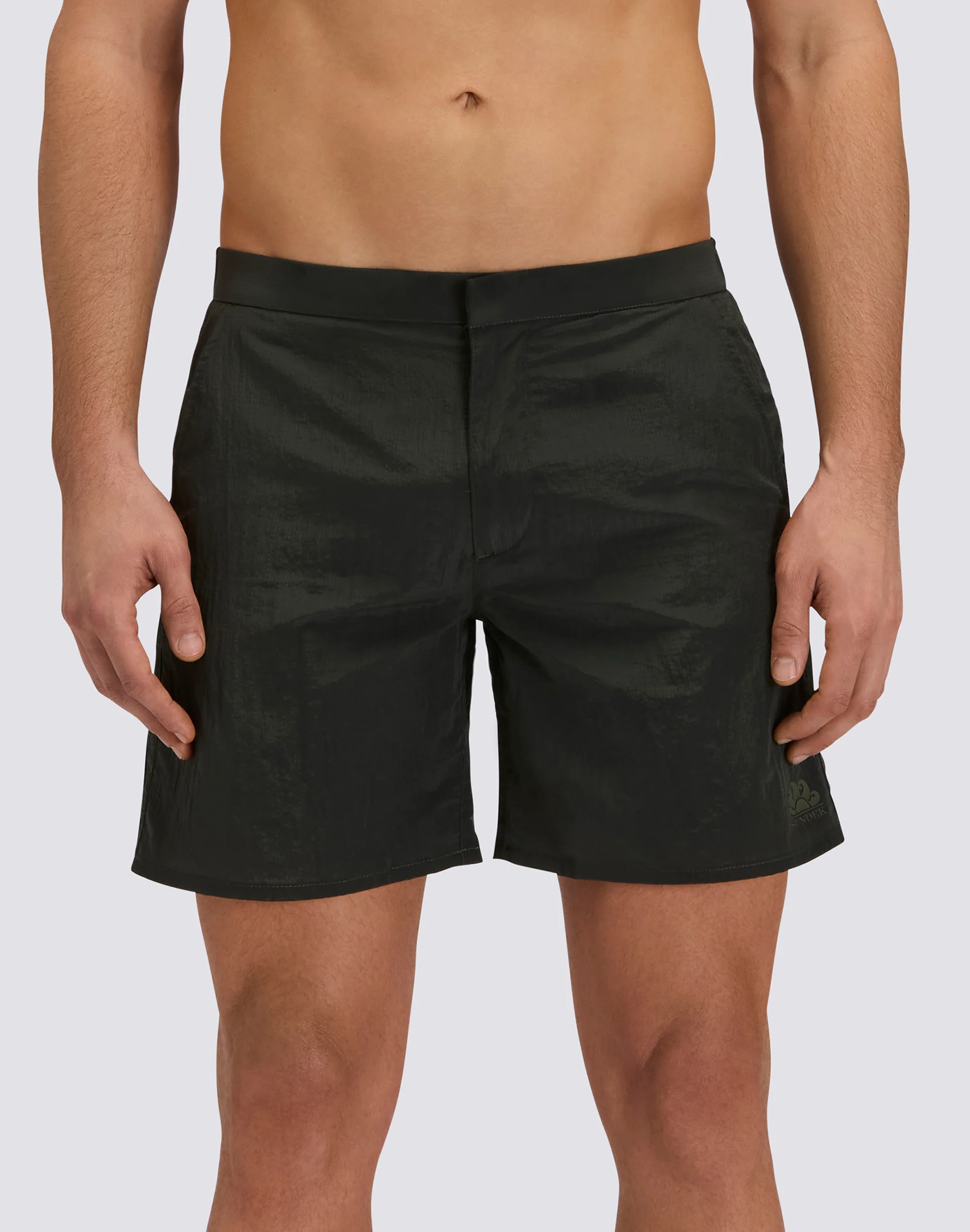GOLDENWAVE MEN'S LONG SWIMSUIT WITH SEMI-ELASTIC WAIST IN RIPSTOP NYLON - Image 2