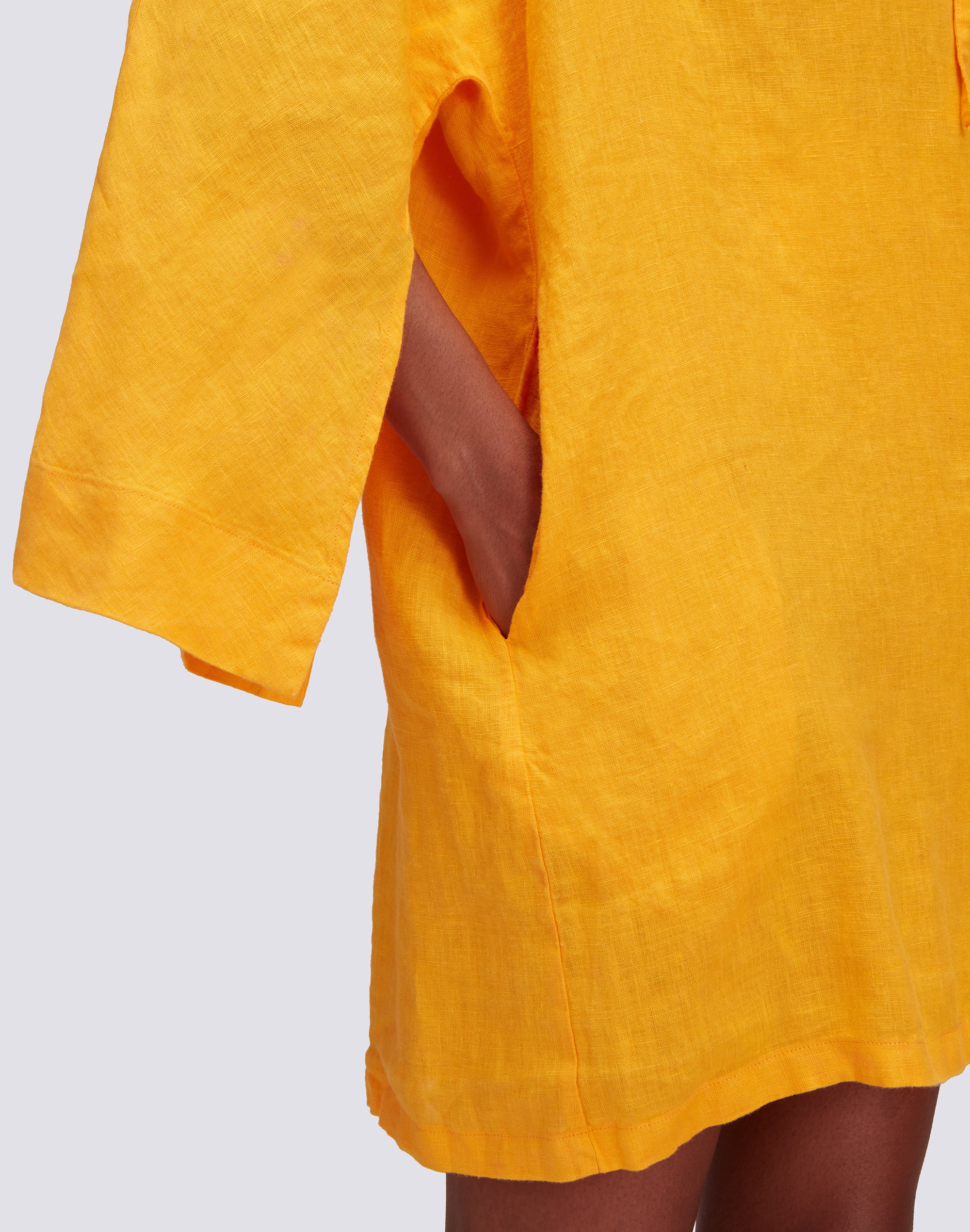 SHORT LINEN DRESS - Image 4