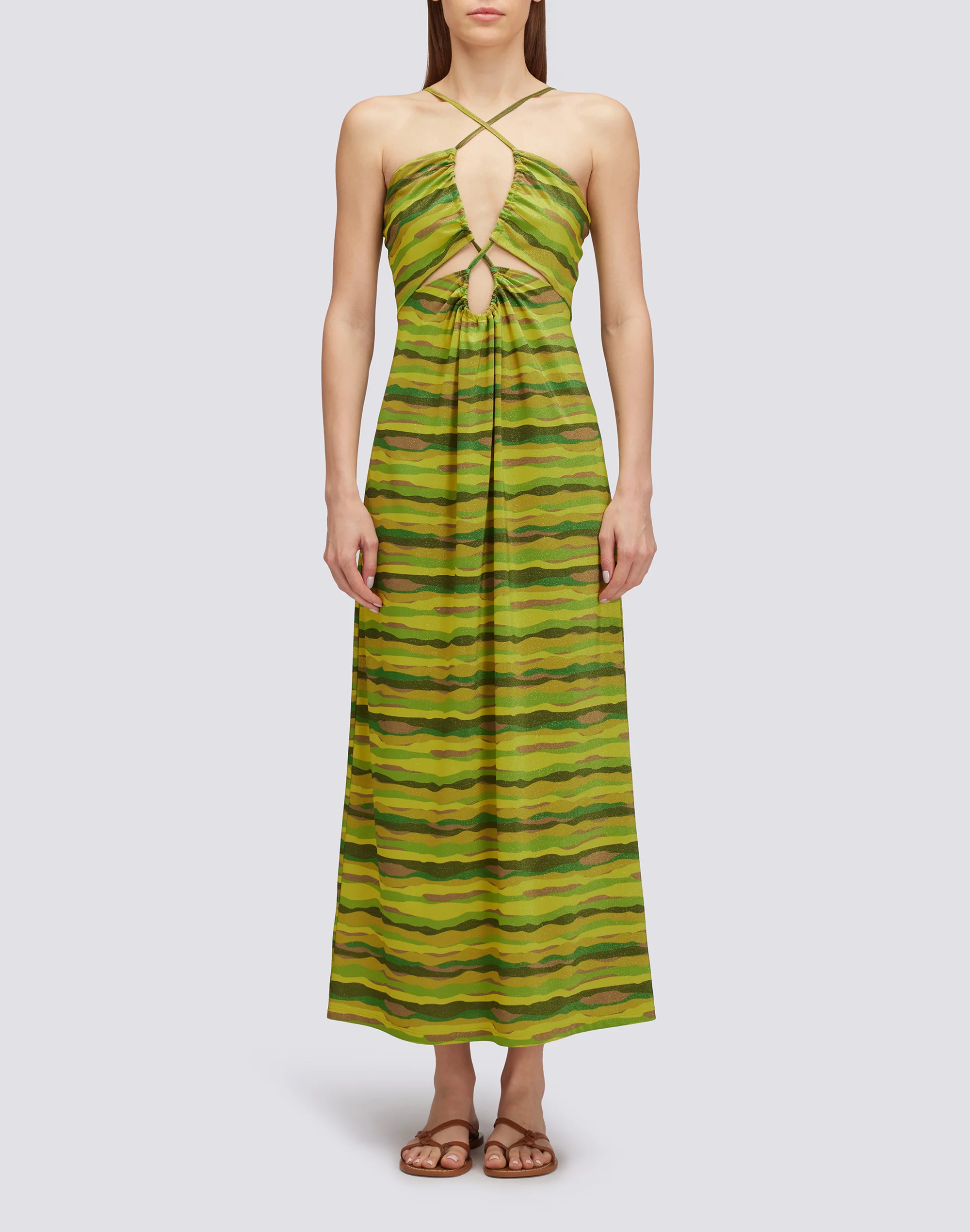 LUREX EFFECT LONG DRESS - Image 2