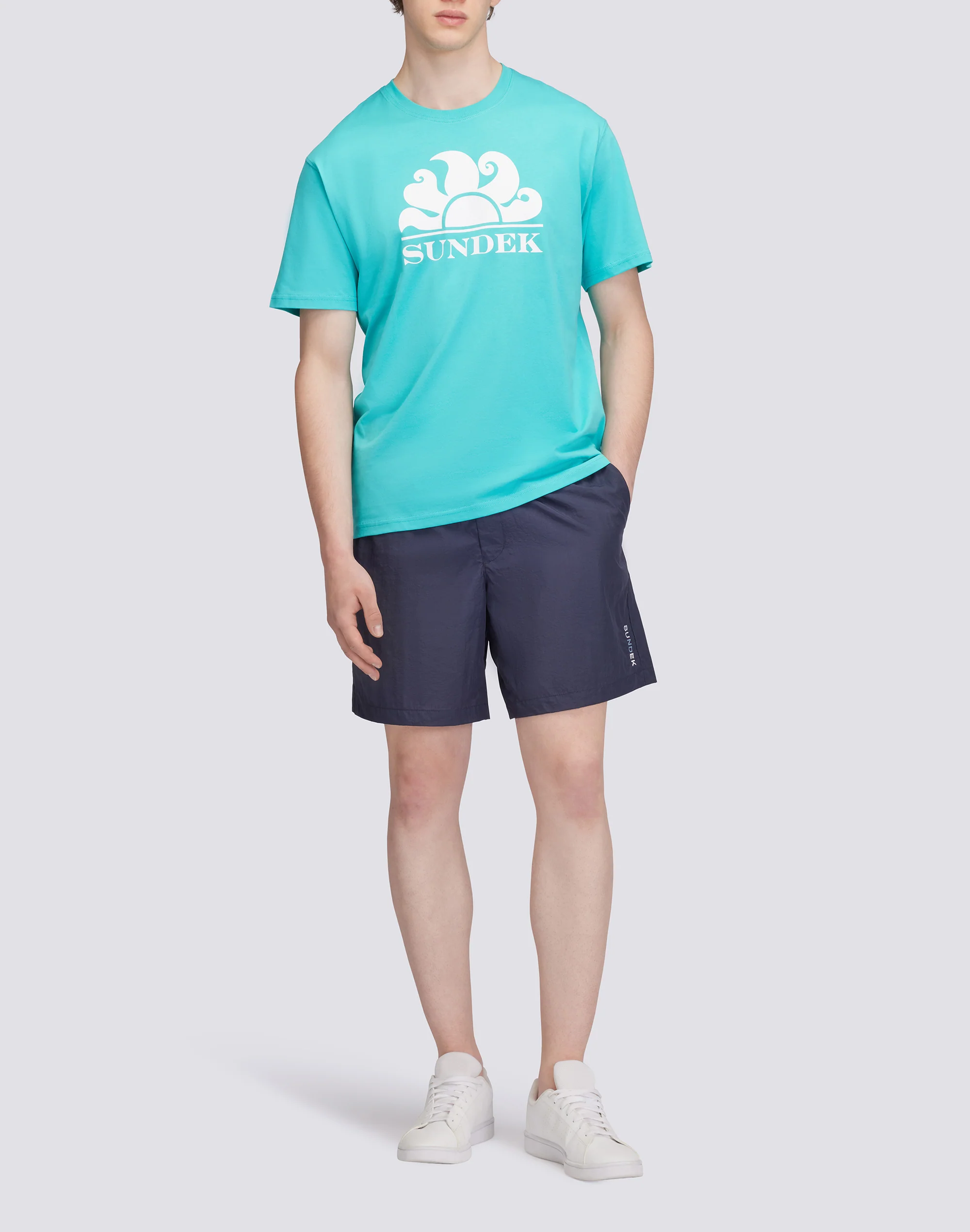 CREW NECK T-SHIRT WITH PRINTED LOGO - Image 4