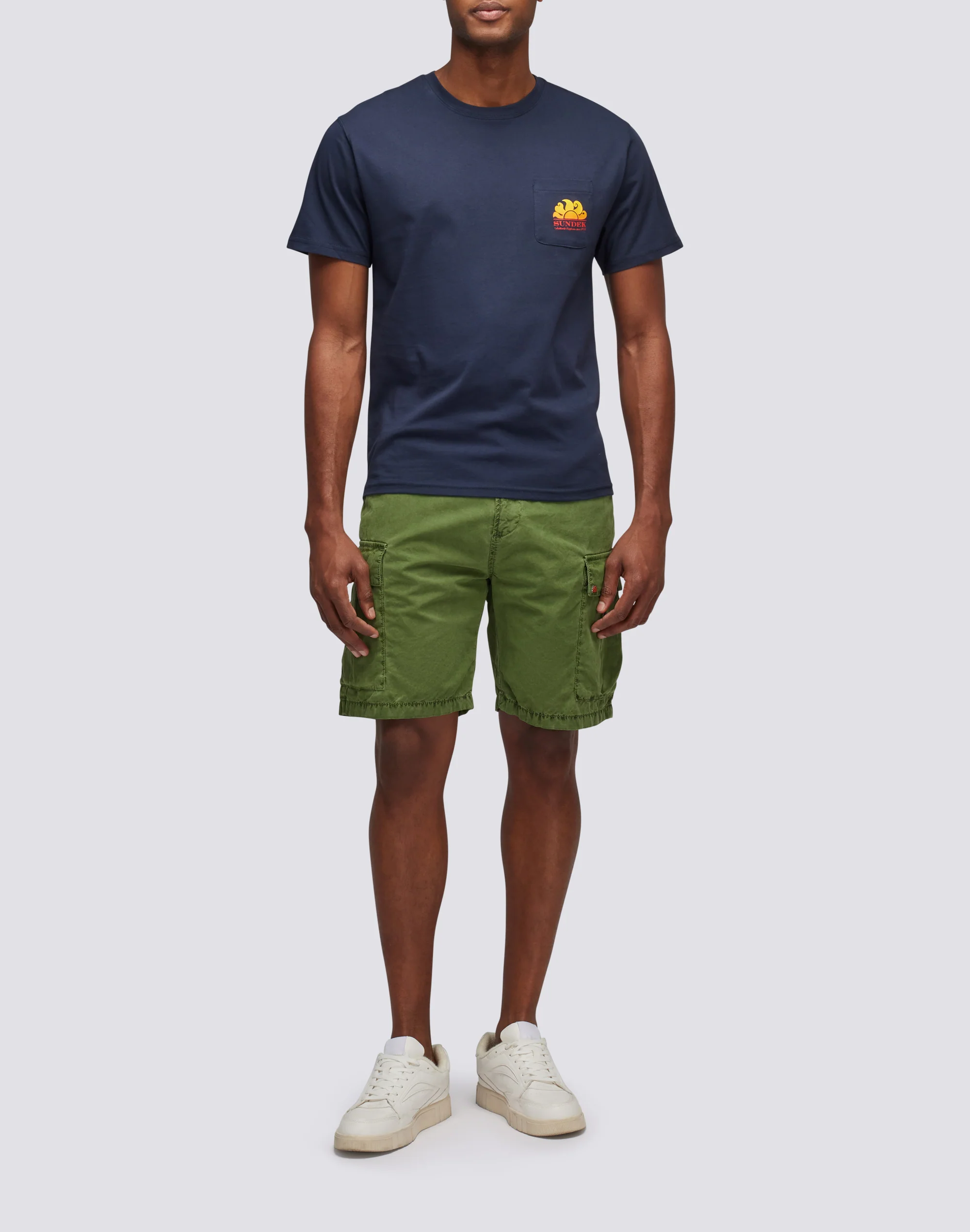 NEW HERBERT CREW NECK T-SHIRT WITH  MAXI-LOGO - Image 3