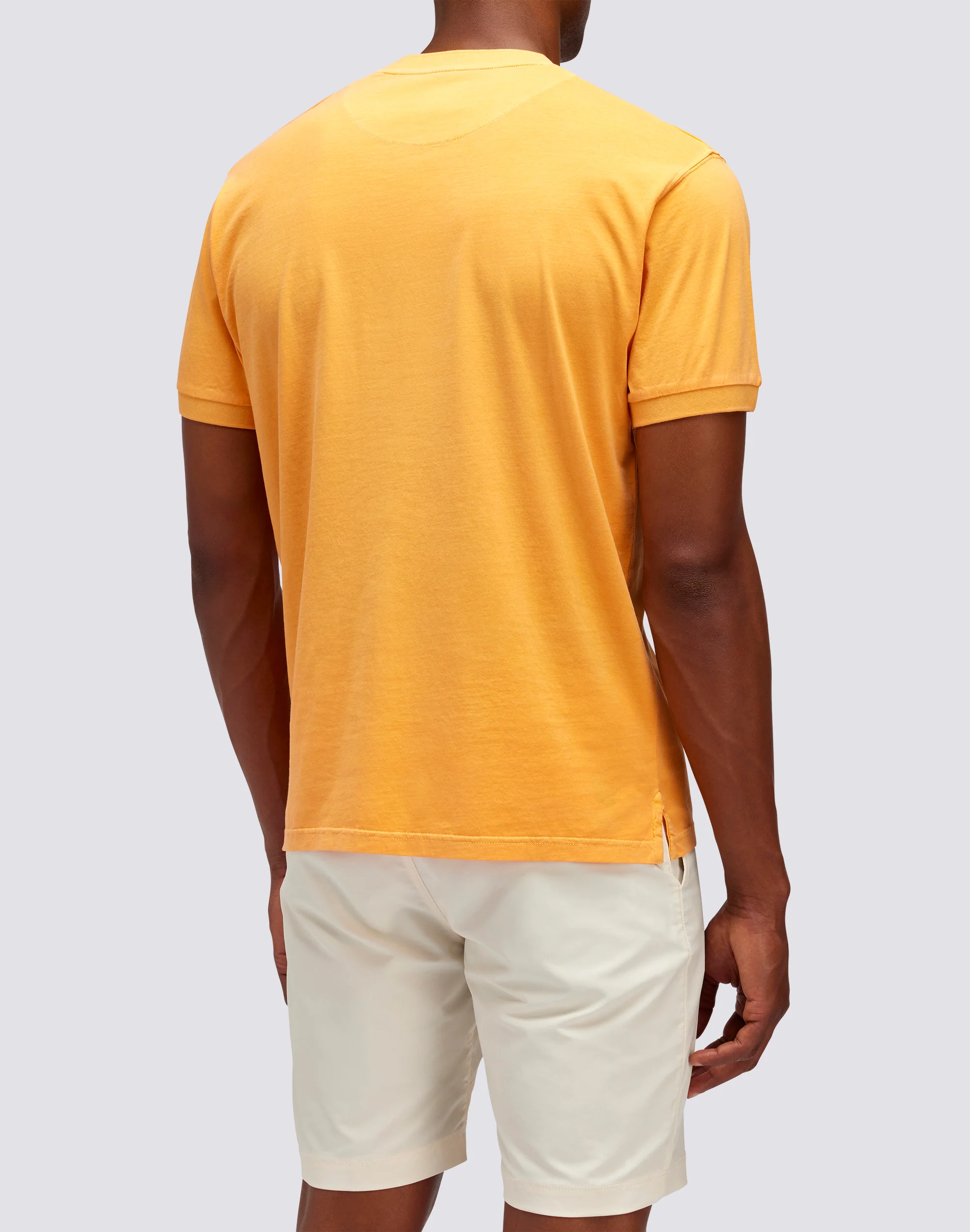 NEW DEY GARMENT DYED CREW NECK T-SHIRT WITH LOGO - Image 3