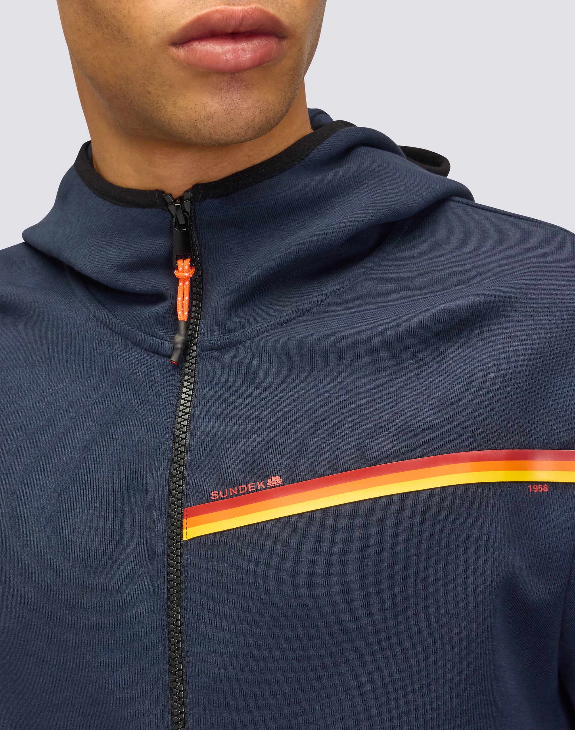 SUNDEK 1958 TRICOLOUR HOODIE - Image 4