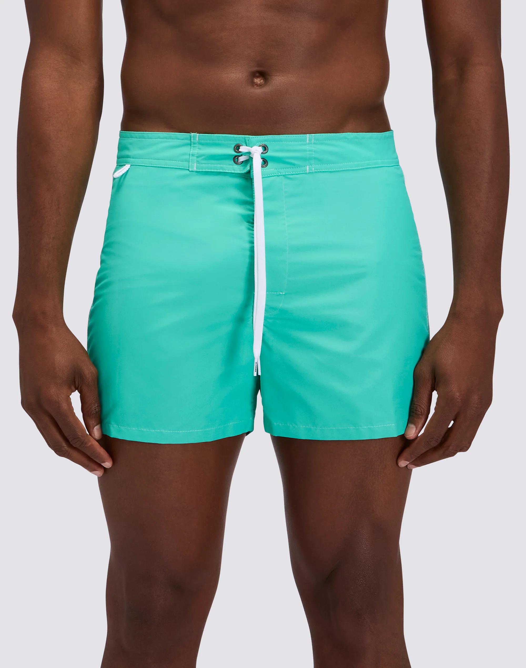 ICONIC TAFFETA FIXED WAIST SHORT SWIMSUIT - Image 2