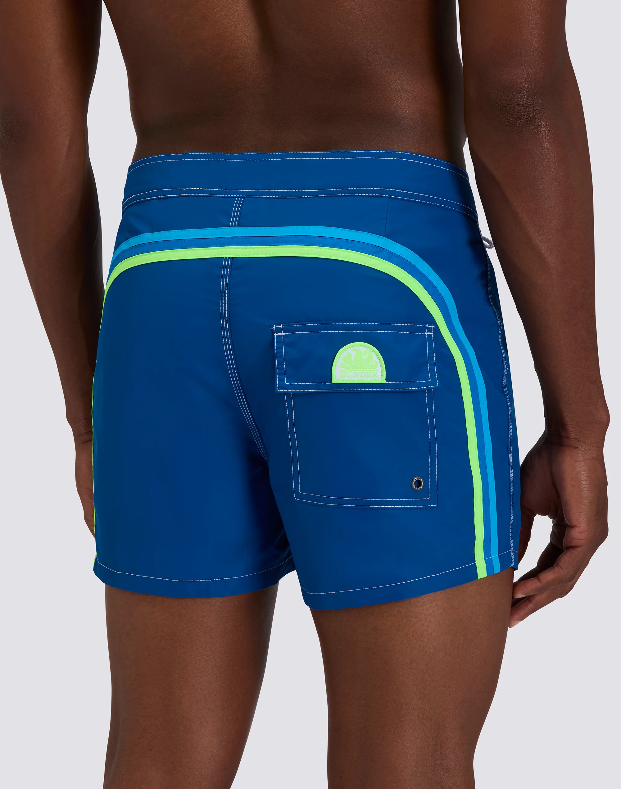 ICONIC TAFFETA FIXED WAIST SHORT SWIMSUIT - Image 3