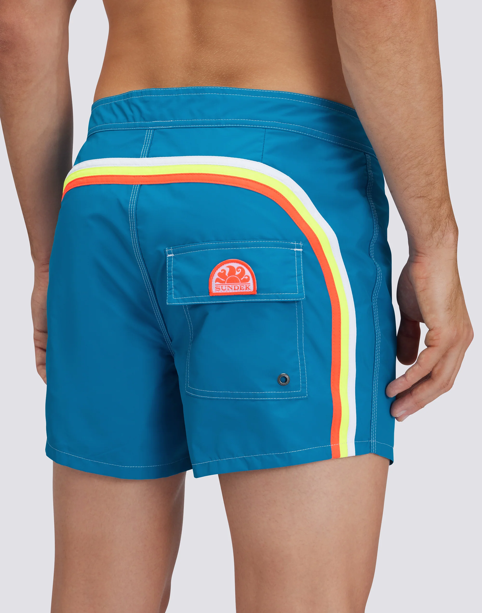 ICONIC TAFFETA FIXED WAIST SHORT SWIMSUIT - Image 3
