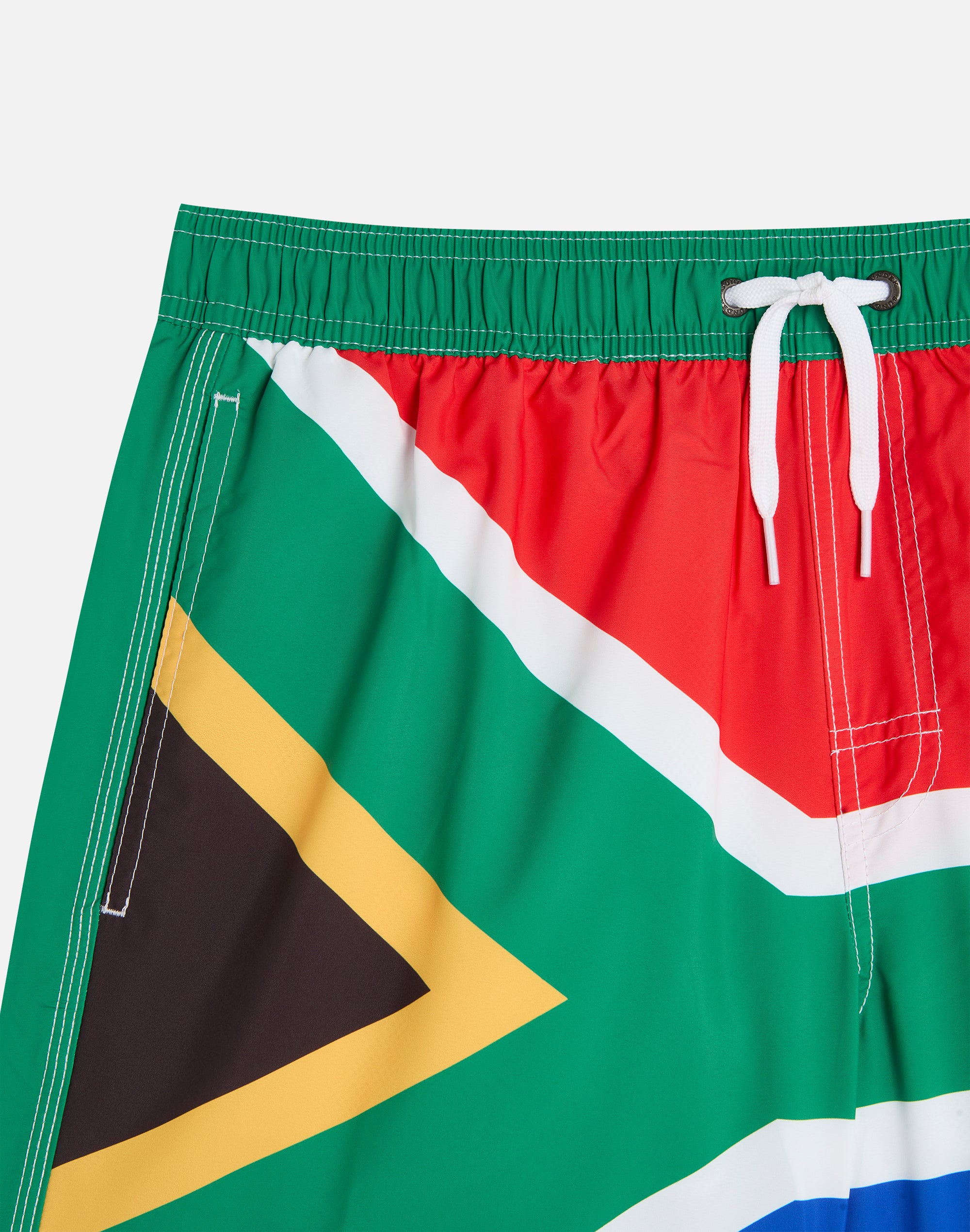 SHORT SWIM SHORTS WITH AN ELASTICATED WAISTBAND RECYCLED POLYESTER REPREVE® SOUTH AFRICA FLAG - Image 7