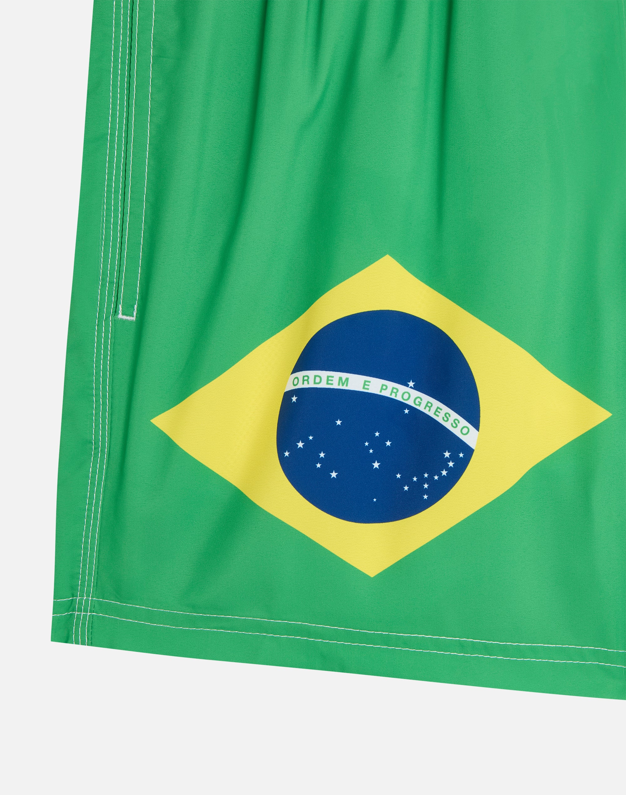 SHORT SWIM SHORTS WITH AN ELASTICATED WAISTBAND RECYCLED POLYESTER REPREVE® BRAZIL FLAG - Image 7
