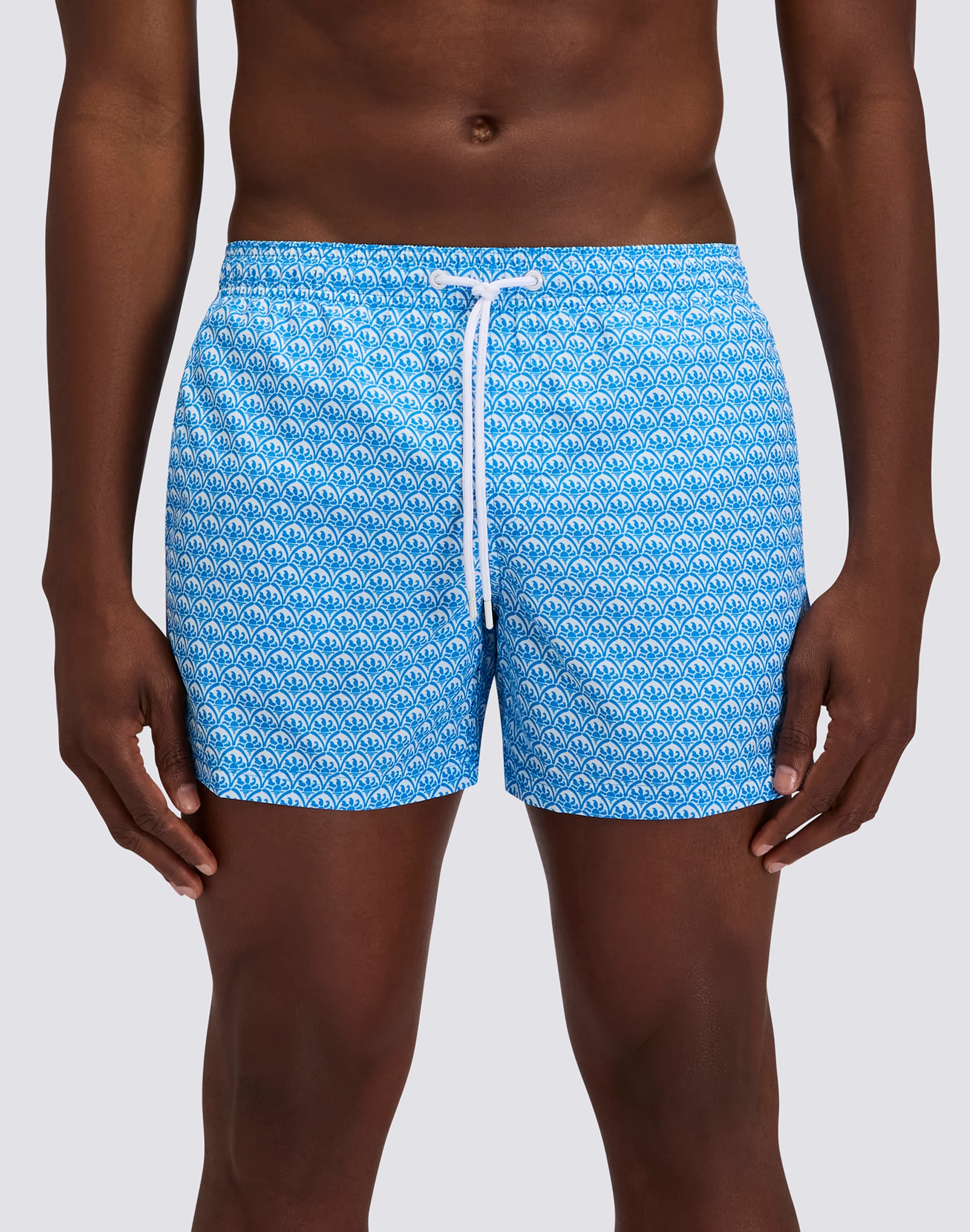 SHORT SWIMSHORTS WITH ELASTICATED WAIST REPREVE® RECYCLED POLYESTER WITH SUNSET MAIOLICA PRINT - Image 2