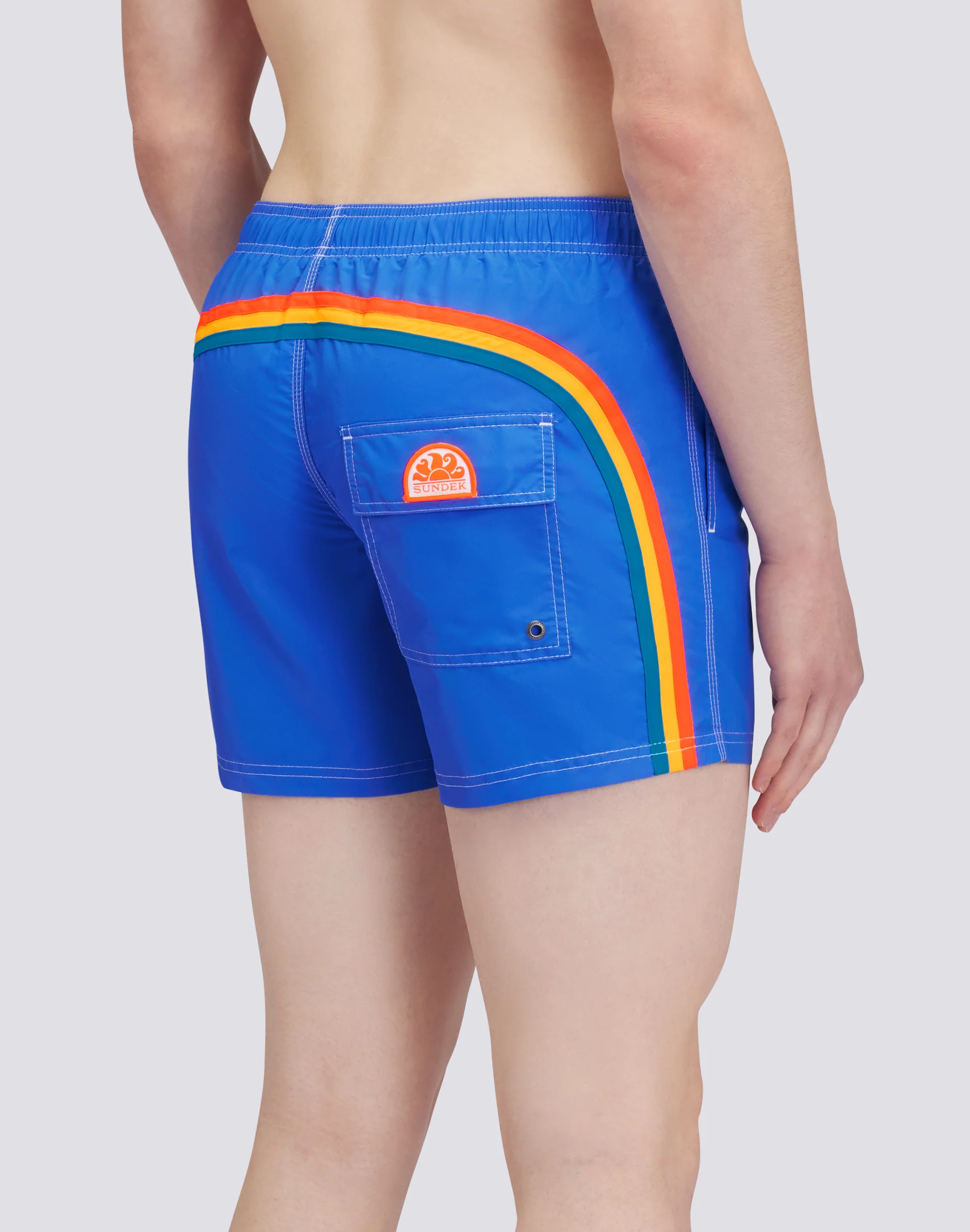 ICONIC TAFFETA SHORT SWIMSHORTS WITH ELASTIC WAIST 