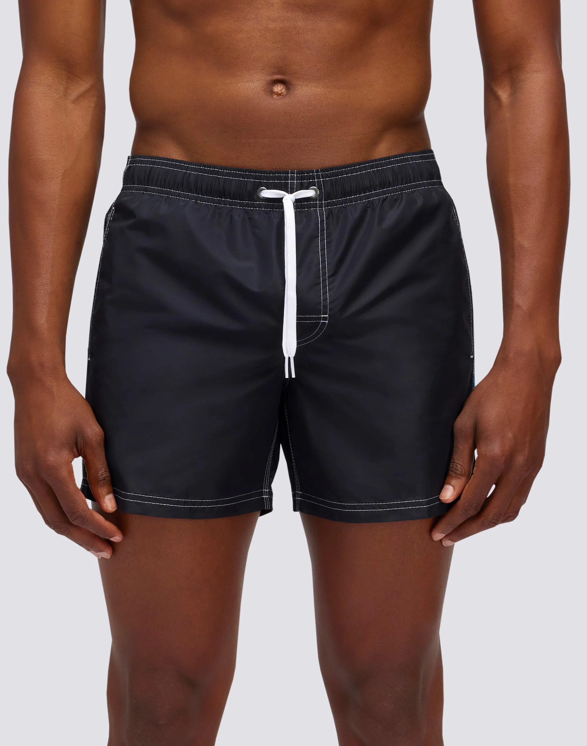 ICONIC TAFFETA SHORT SWIMSHORTS WITH ELASTIC WAIST  - Image 2