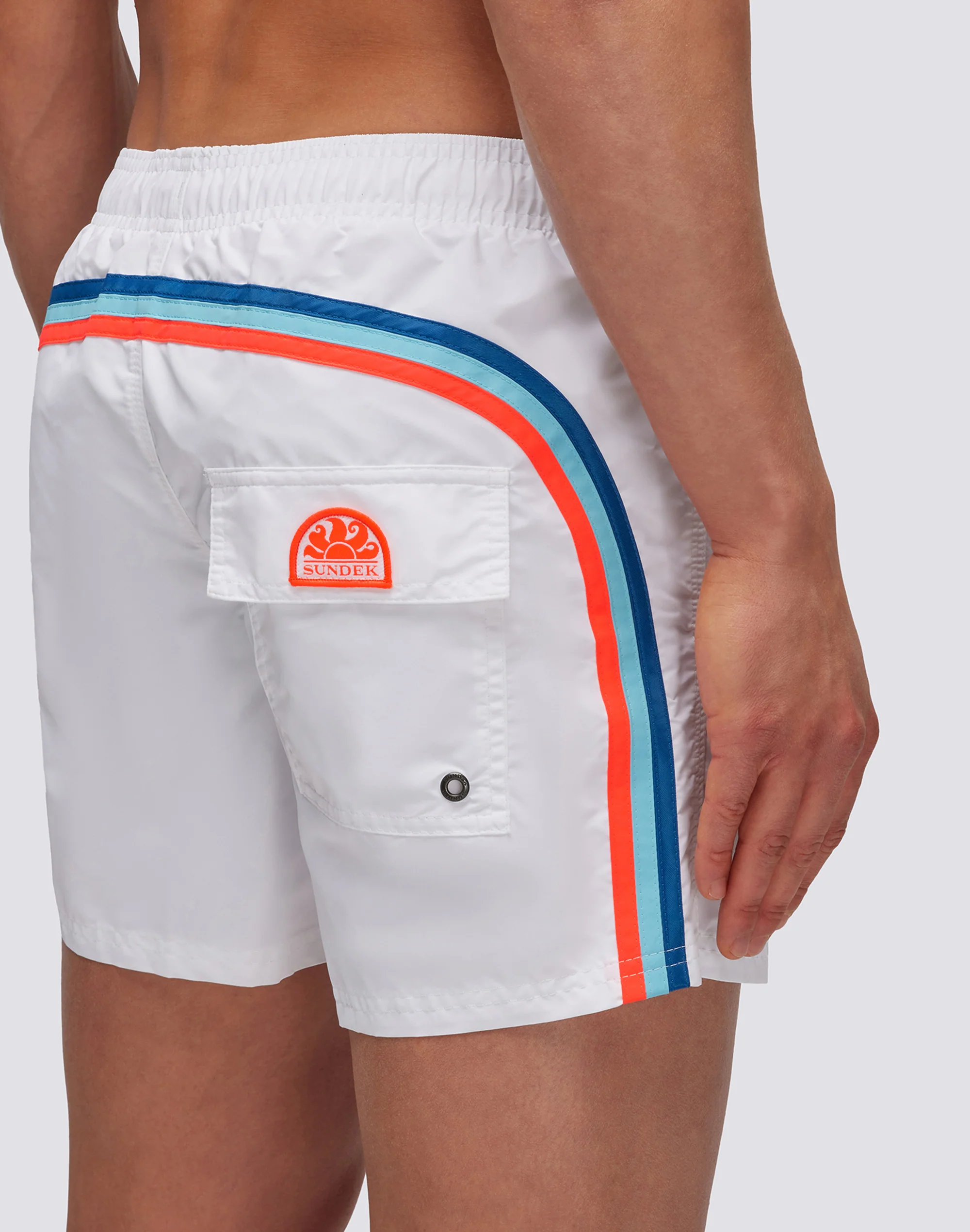 ICONIC TAFFETA SHORT SWIMSHORTS WITH ELASTIC WAIST  - Image 3