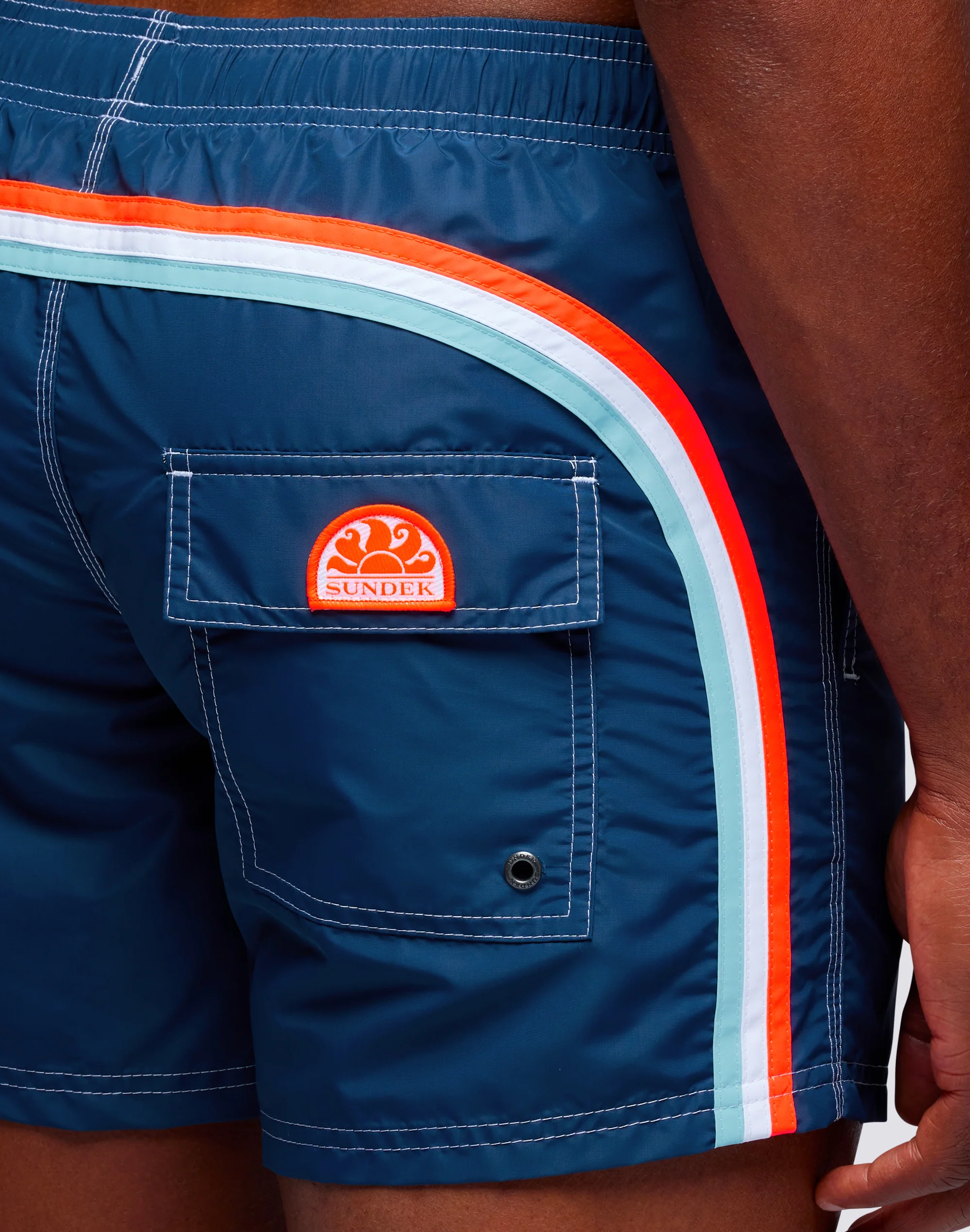 ICONIC TAFFETA SHORT SWIMSHORTS WITH ELASTIC WAIST - Image 3