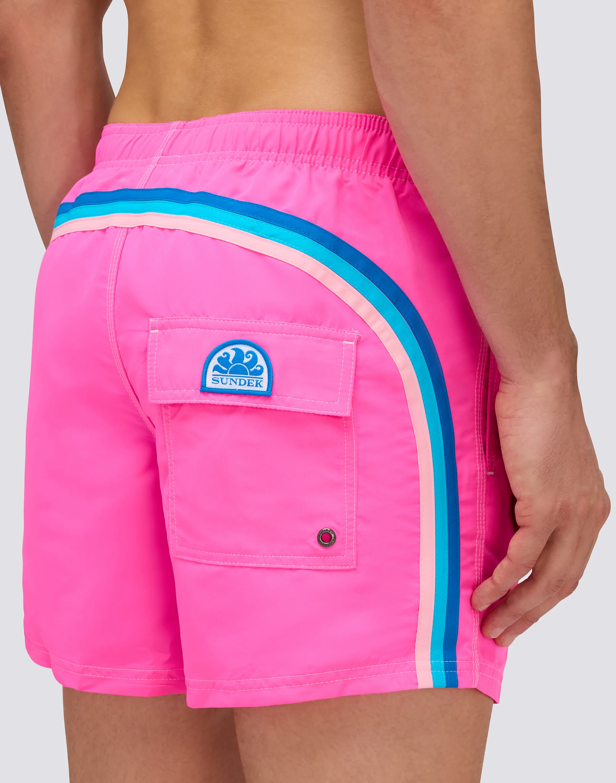 ICONIC TAFFETA MEN'S SHORT ELASTIC WAIST SWIMSUIT - Image 3