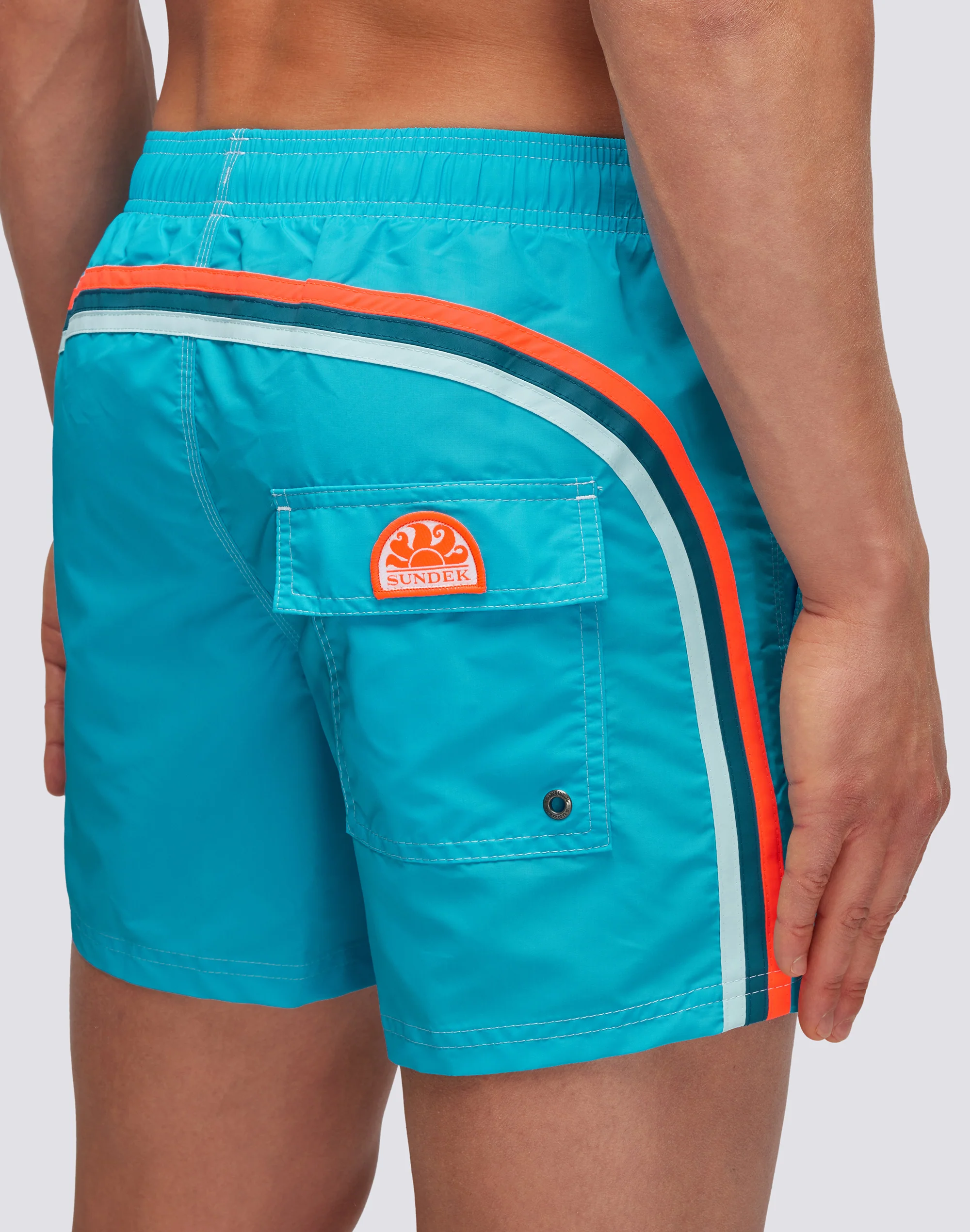 ICONIC TAFFETA SHORT SWIMSHORTS WITH ELASTIC WAIST - Image 3