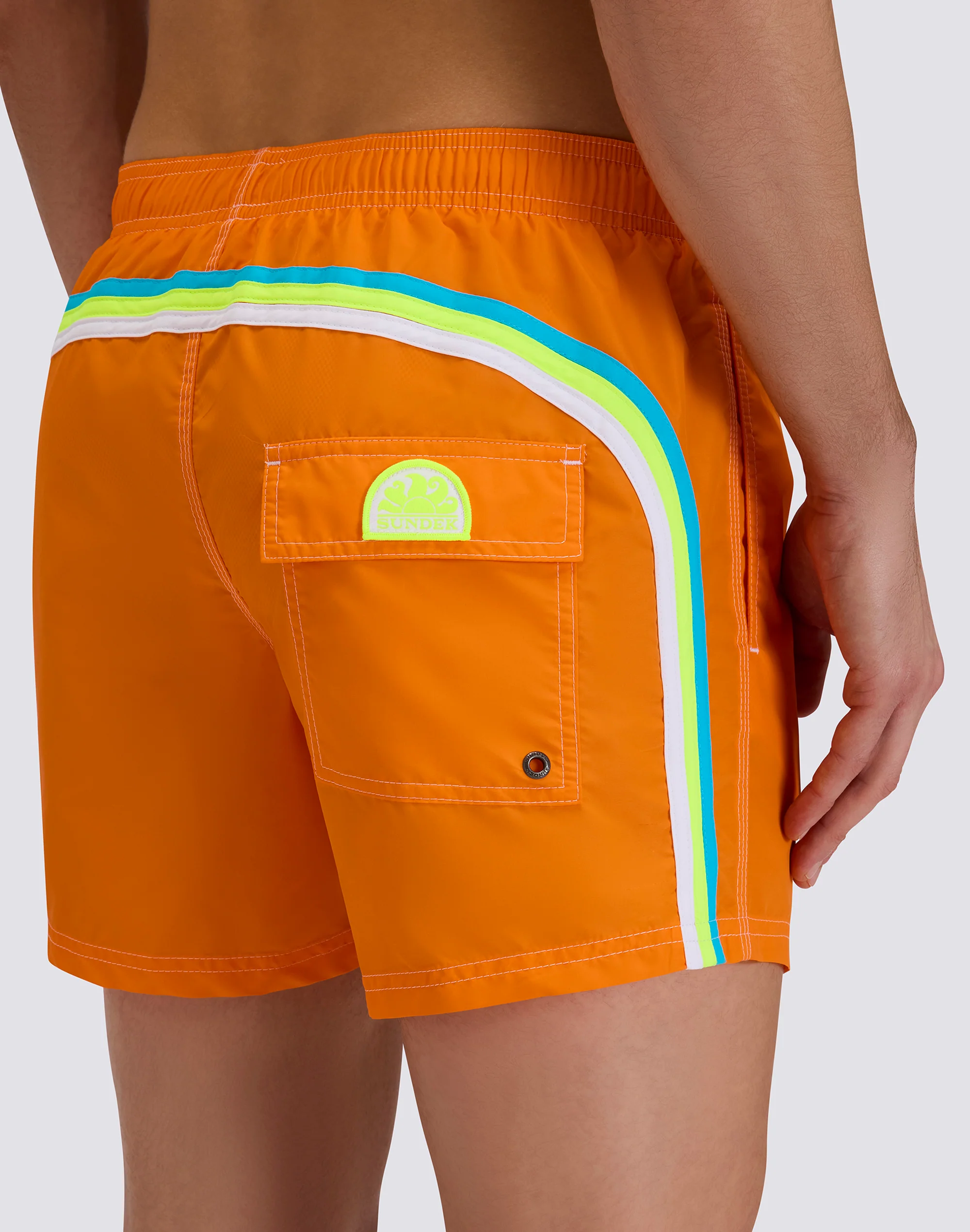 ICONIC TAFFETA MEN'S SHORT ELASTIC WAIST SWIMSHORTS - Image 3