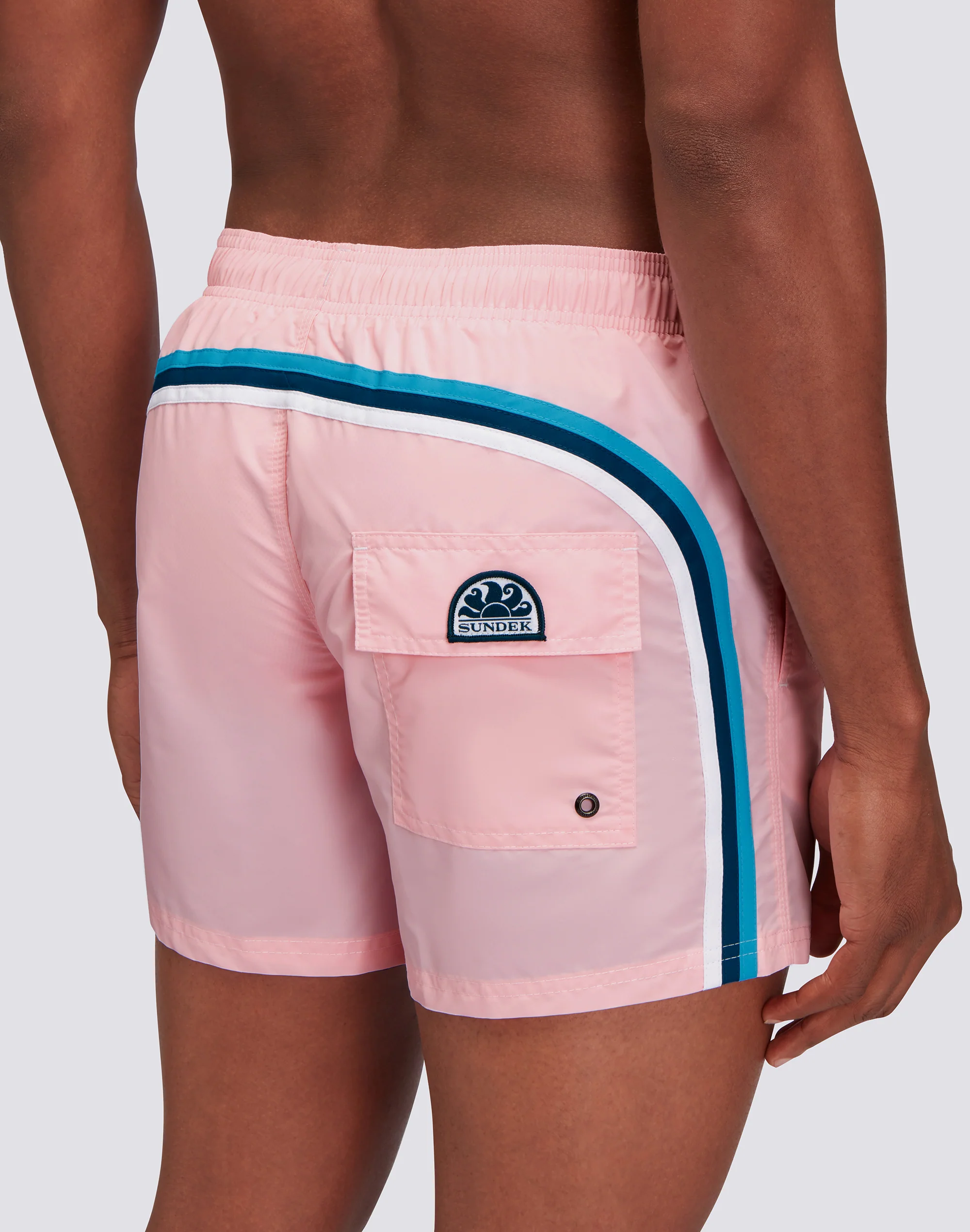 ICONIC TAFFETA SHORT SWIMSHORTS WITH ELASTIC WAIST - Image 3