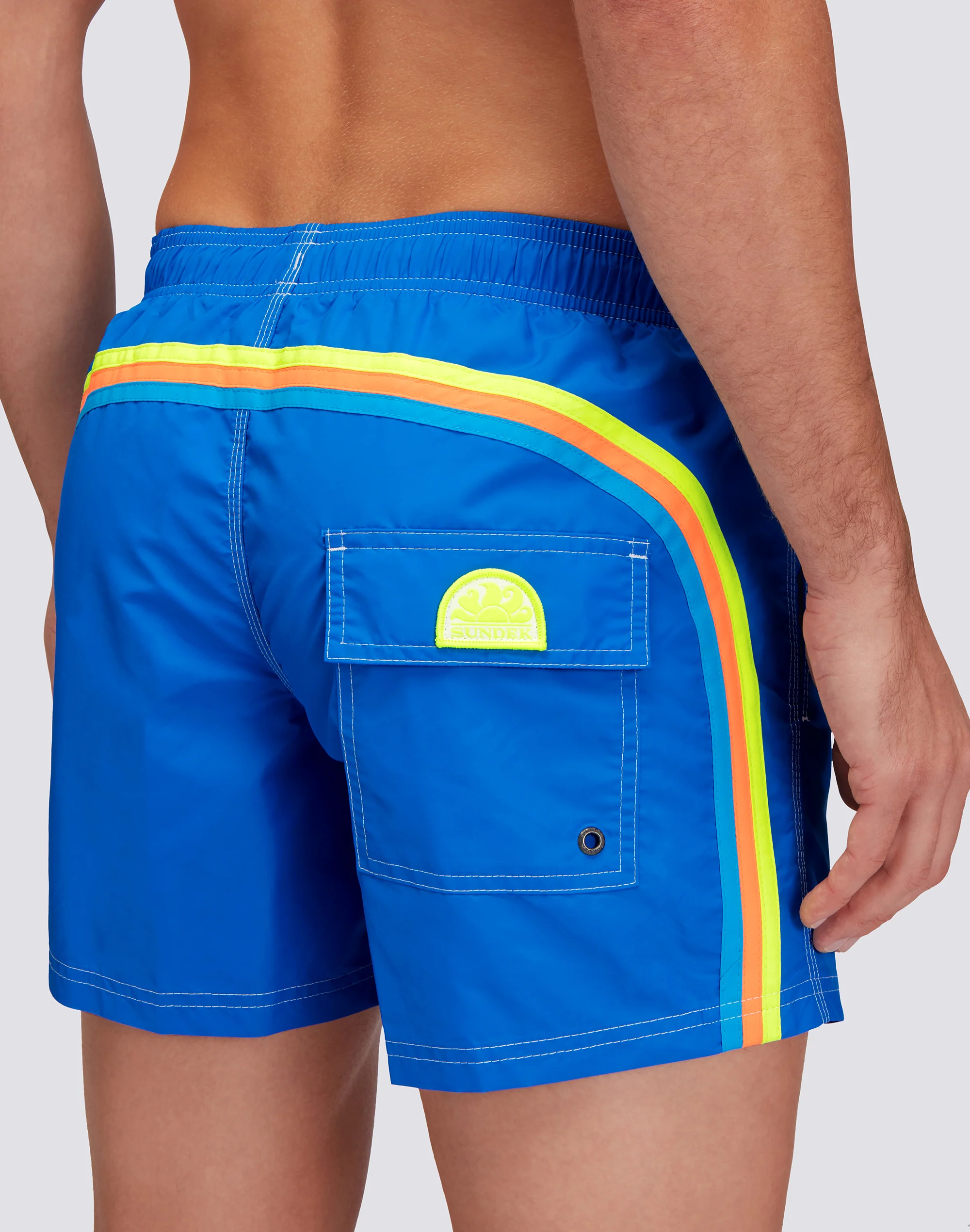 ICONIC TAFFETA SHORT SWIMSHORTS WITH ELASTIC WAIST  - Image 3