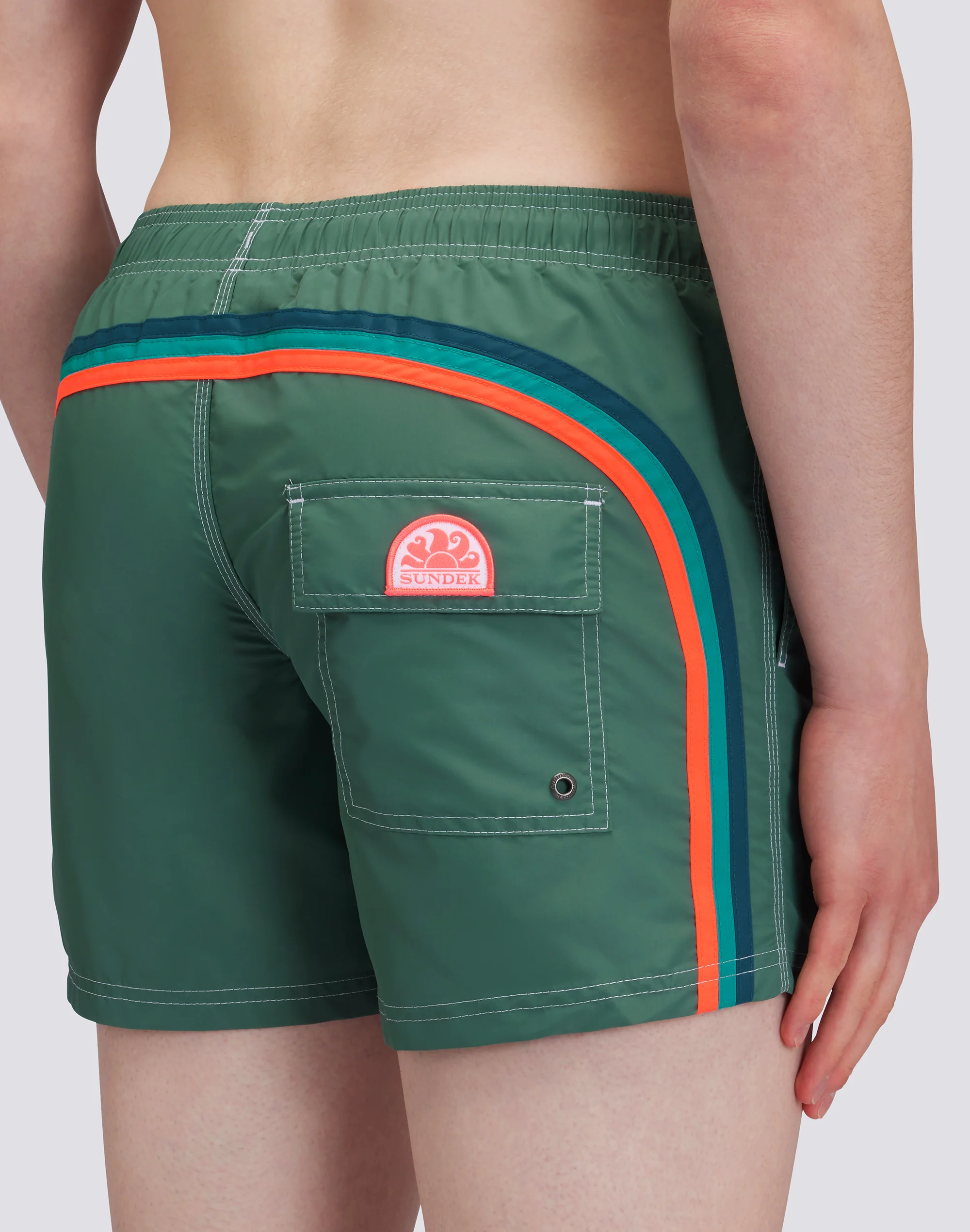 ICONIC TAFFETA SHORT SWIMSHORTS WITH ELASTIC WAIST - Image 3