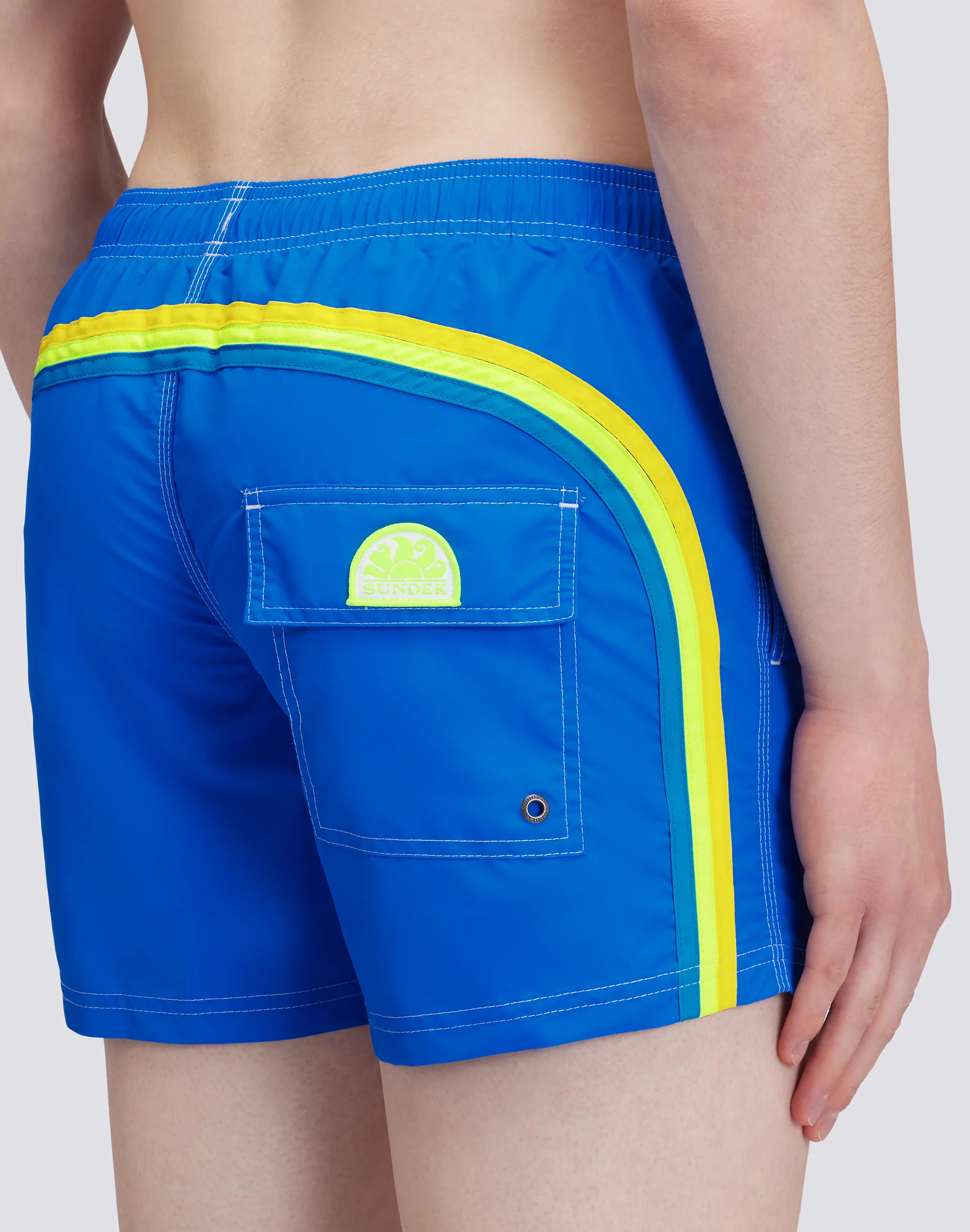 ICONIC TAFFETA SHORT SWIMSHORTS WITH ELASTIC WAIST - Image 3