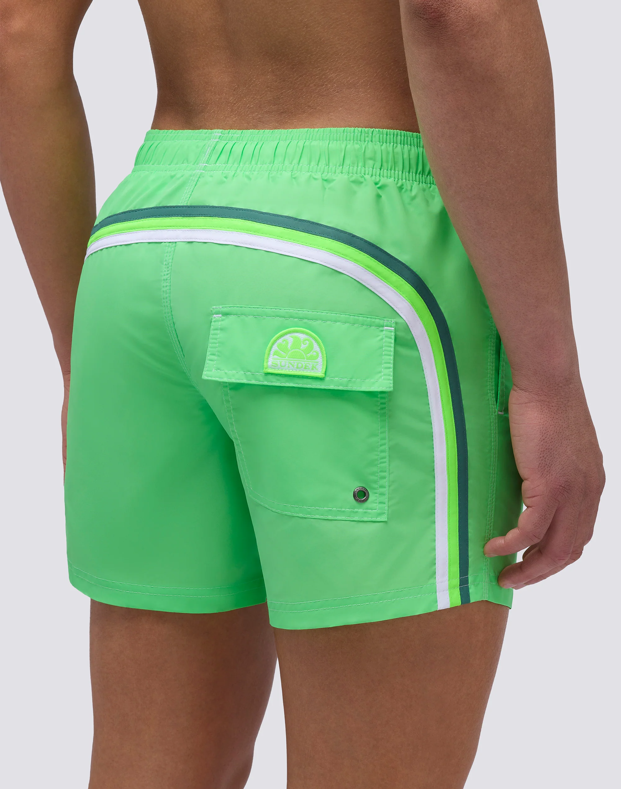 ICONIC TAFFETA SHORT SWIMSHORTS WITH ELASTIC WAIST - Image 3