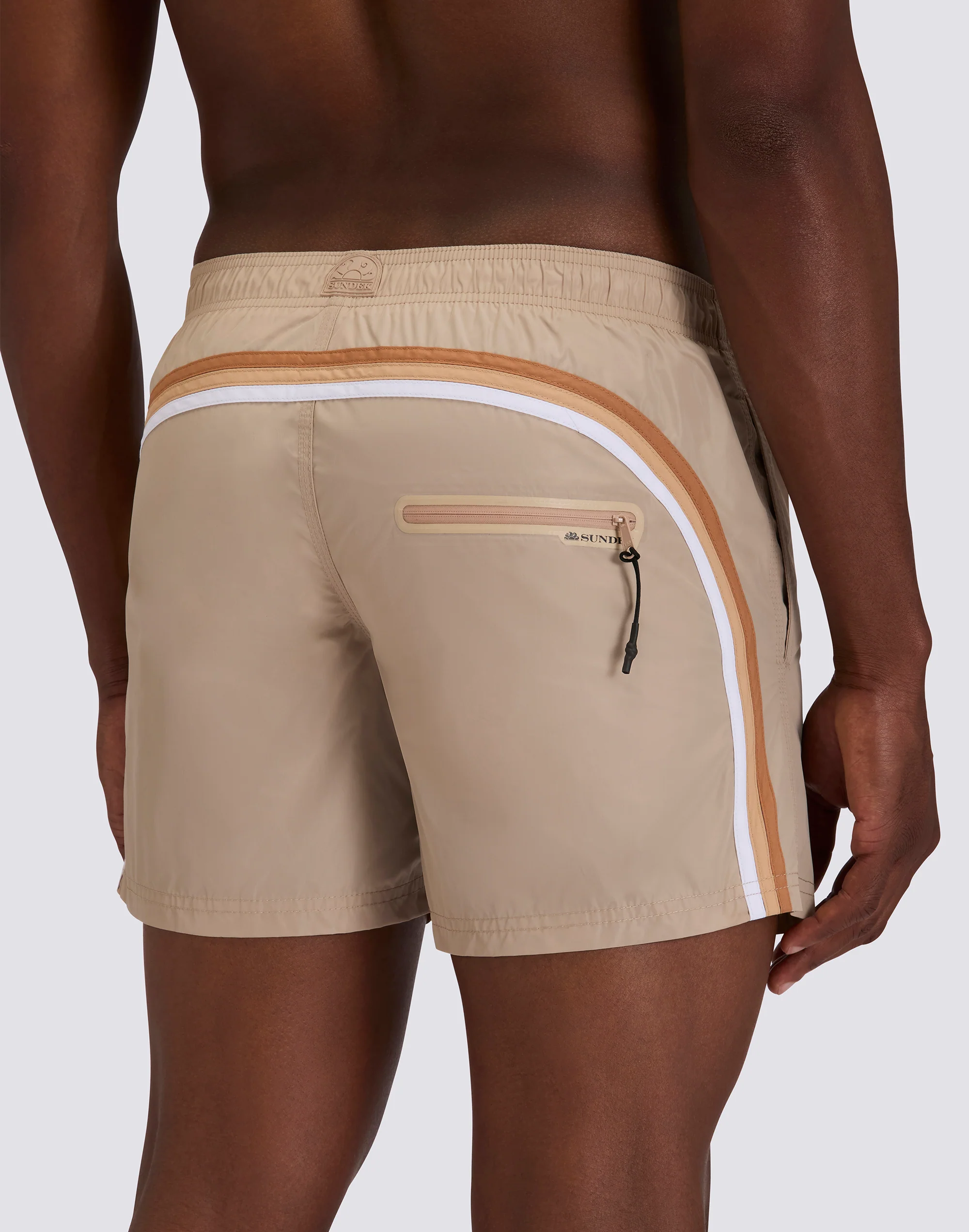 MEMORY SHORT SWIMSHORTS WITH ELASTICATED WAIST - Image 3