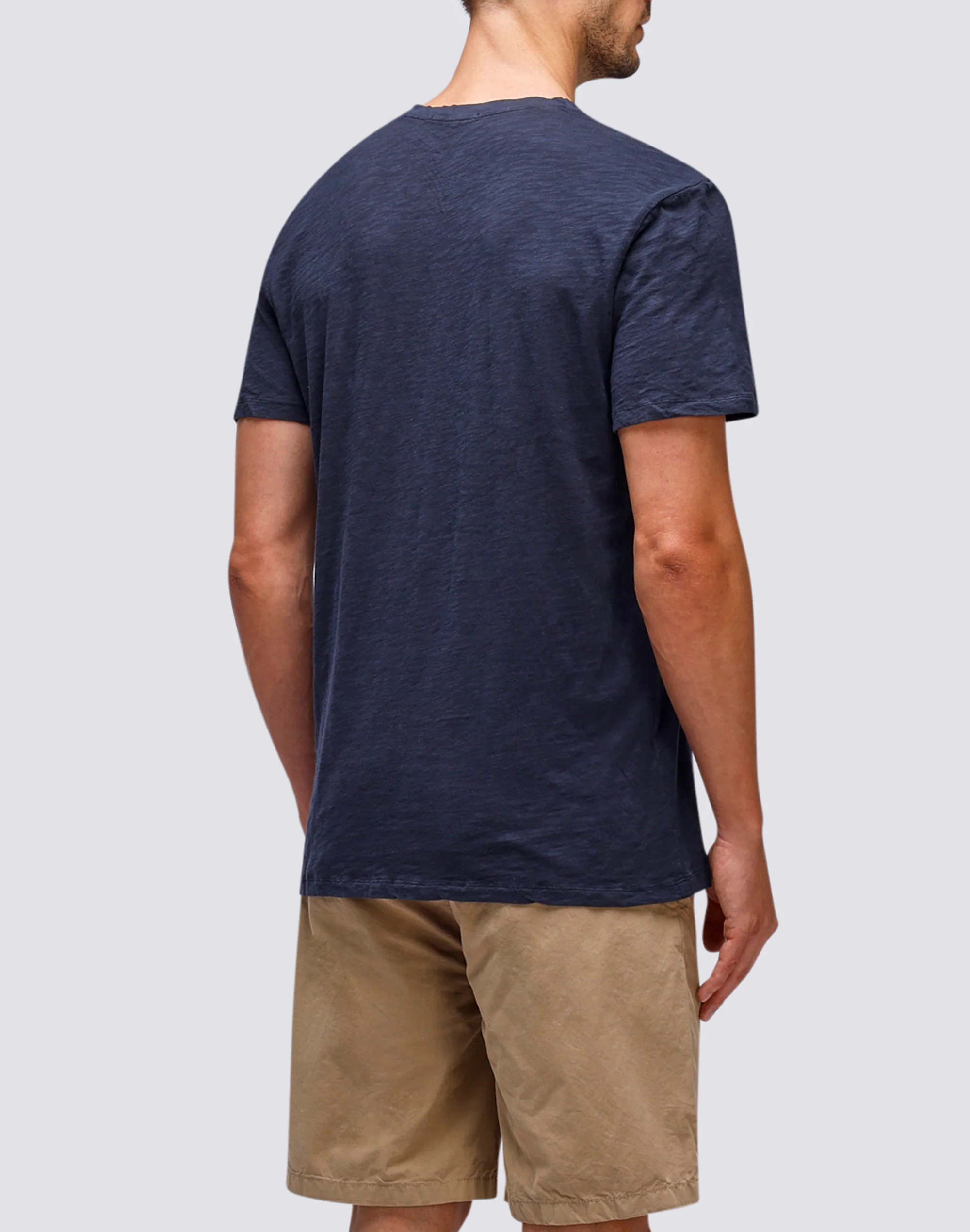GARMENT DYED T-SHIRT WITH V-NECK - Image 2