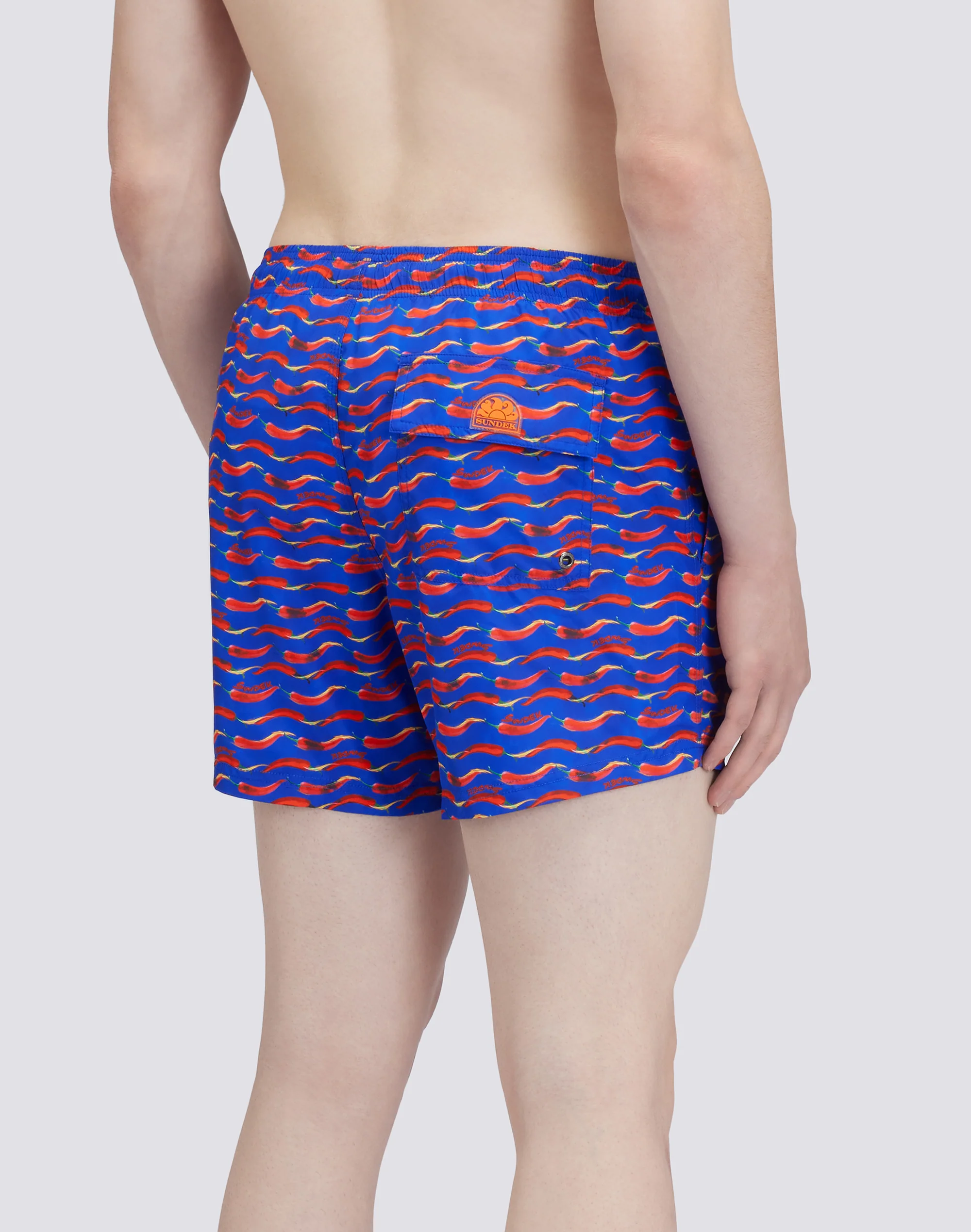 RECYCLED POLY SHORT SWIMSHORTS WITH ELASTIC WAIST CHILINO PRINT - Image 2