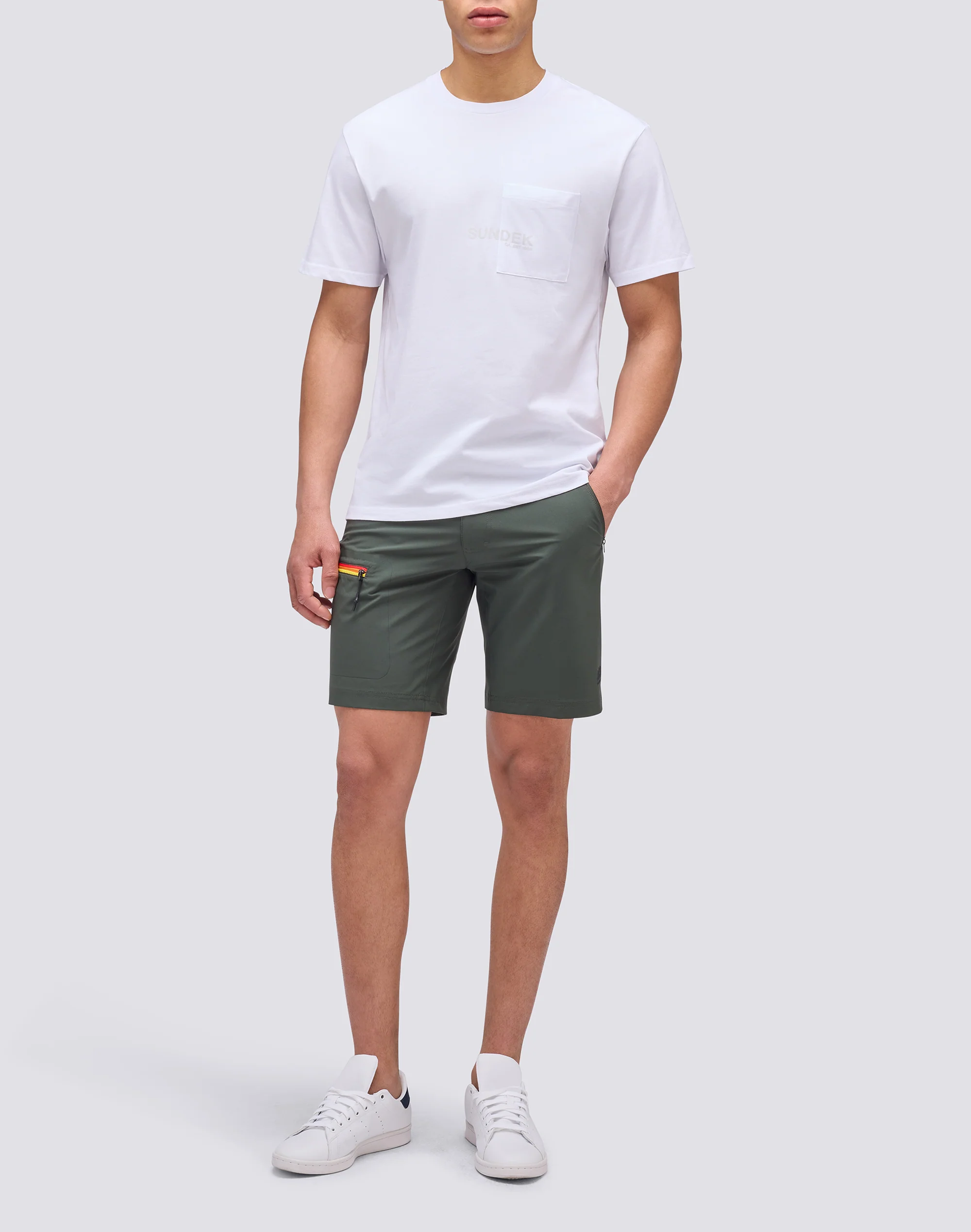 T-SHIRT WITH POCKET AND PRINT - Image 3