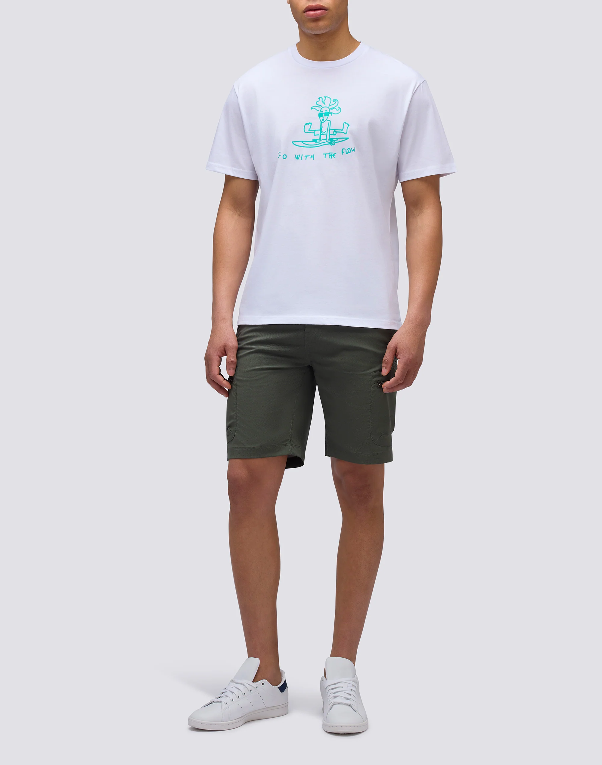 GO WITH THE FLOW PRINTED T-SHIRT - Image 3
