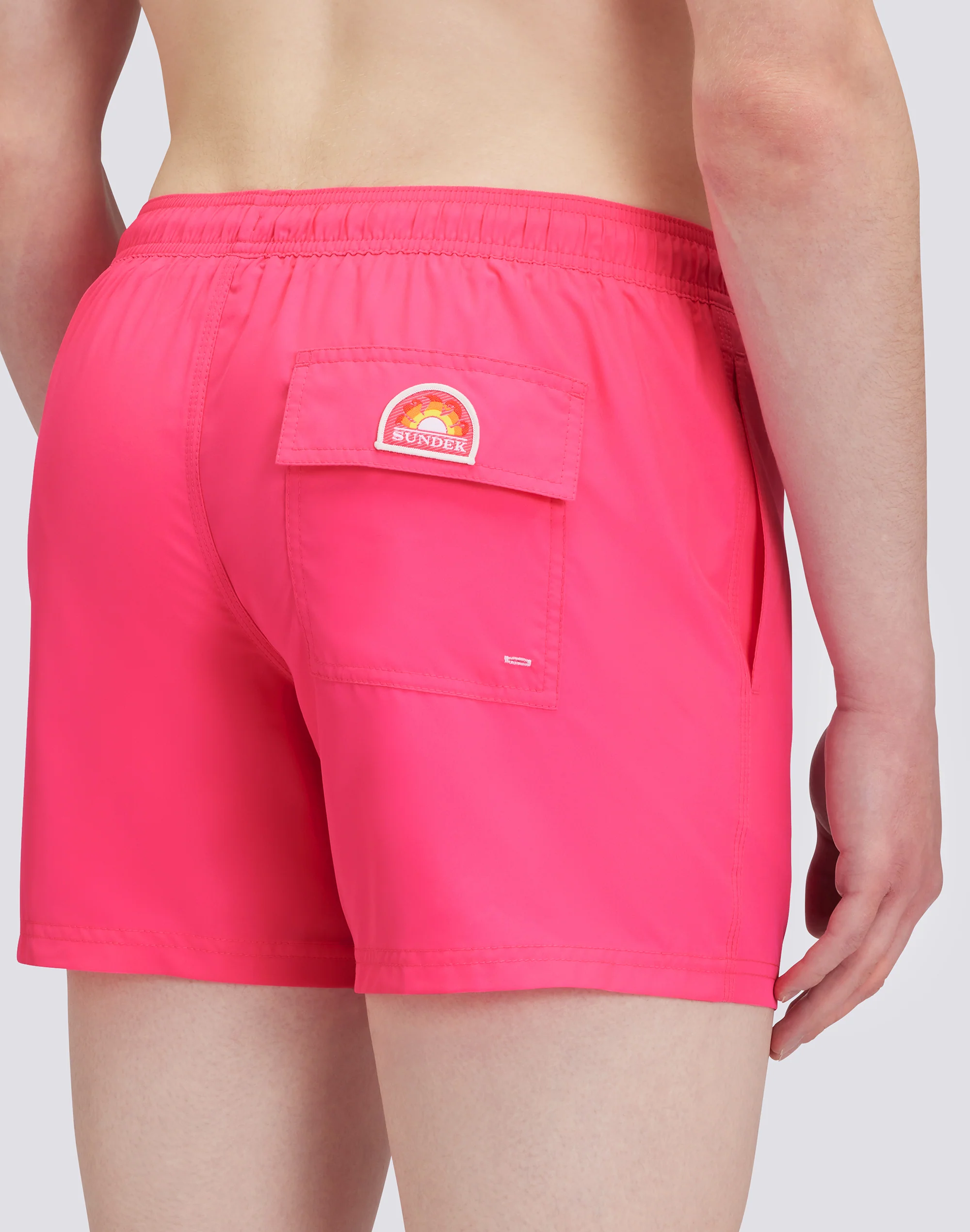 SHORT SWIMSHORTS WITH ELASTIC WAIST IN REPREVE® RECYCLED POLYESTER - Image 3