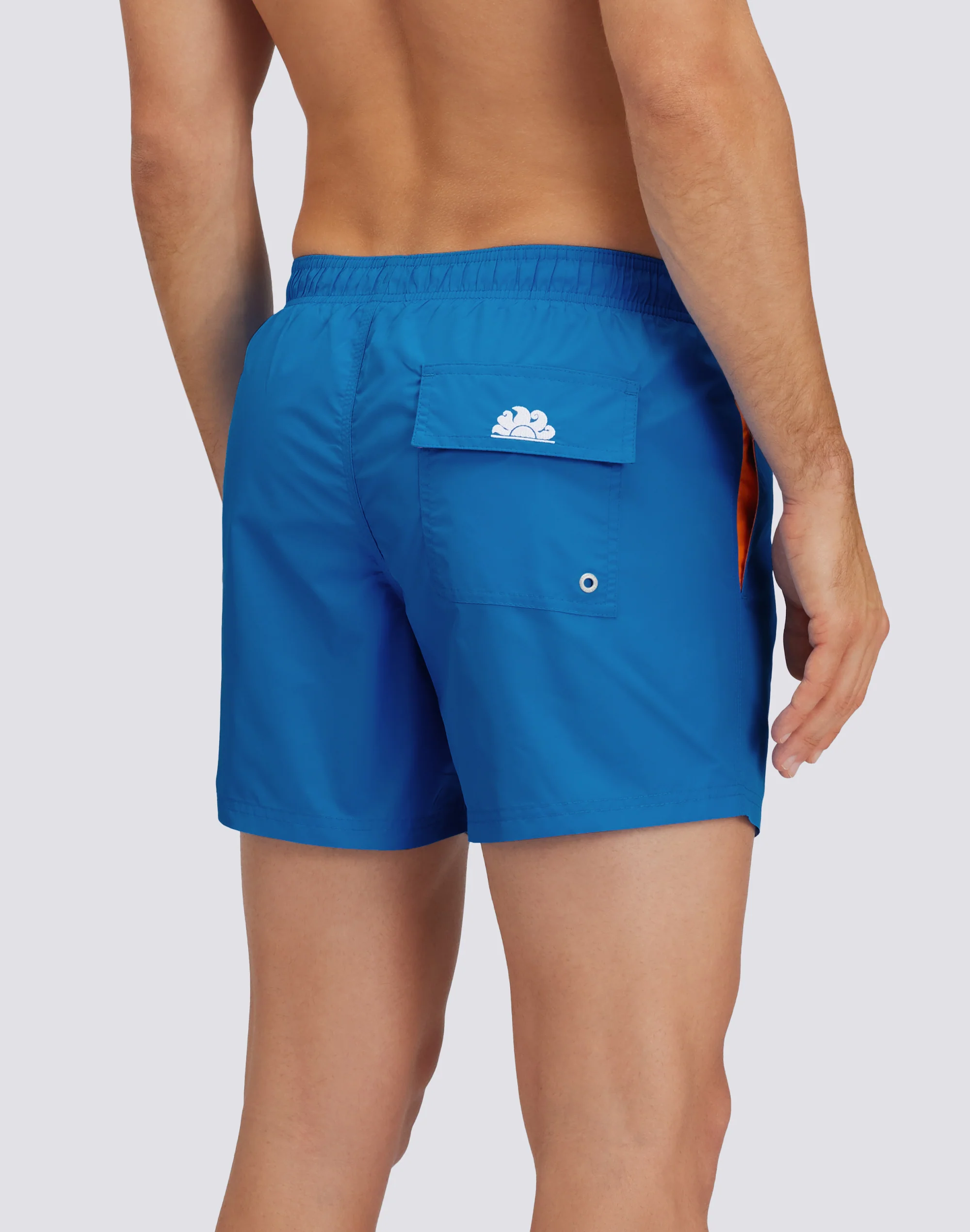 ICONIC TAFFETA ELASTICATED WAIST SHORT SWIMSHORTS WITH RAINBOW EMBROIDERY - Image 2