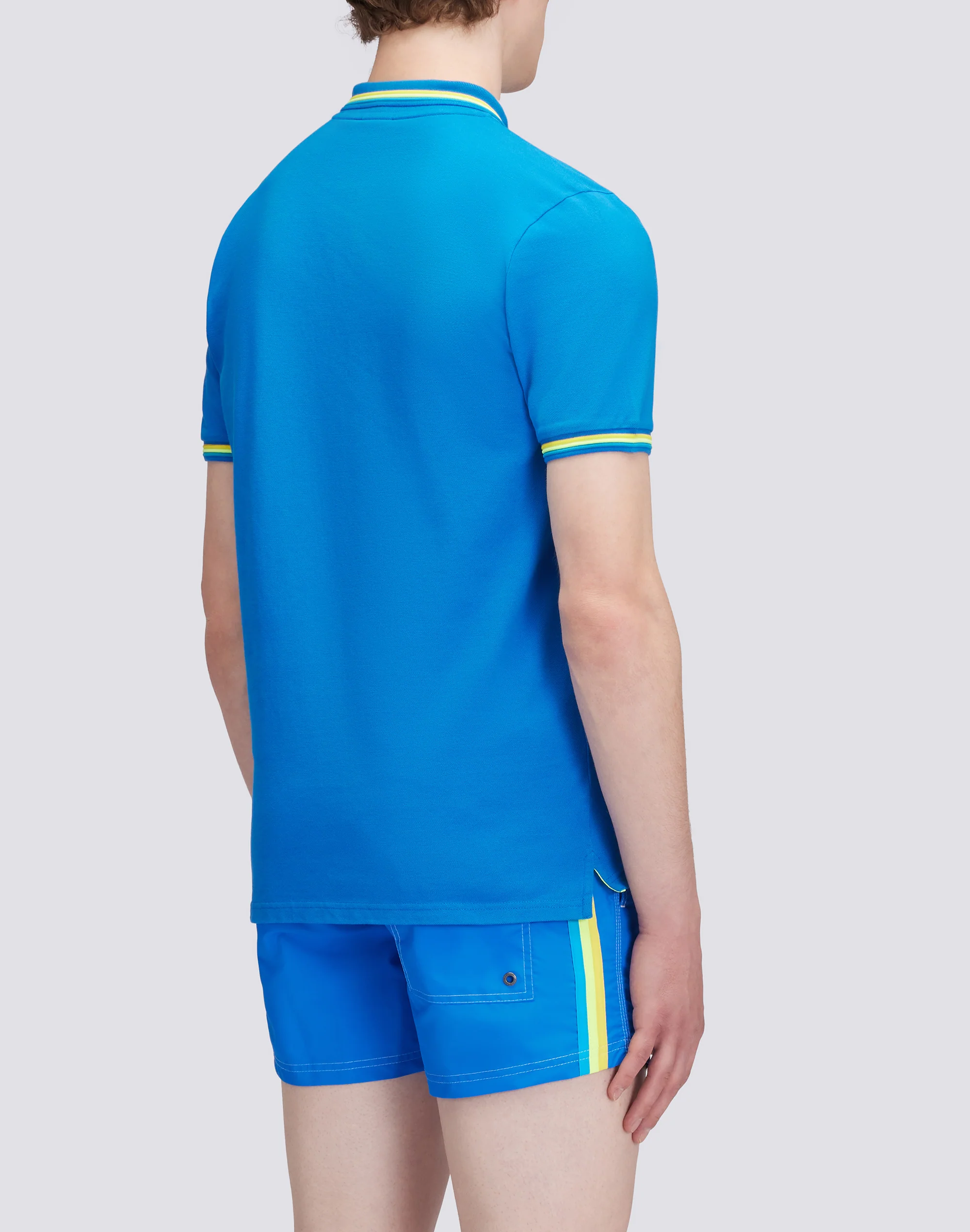 BRICE COTTON PIQUÉ POLO SHIRT WITH TRICOLOUR DETAILS - Image 2