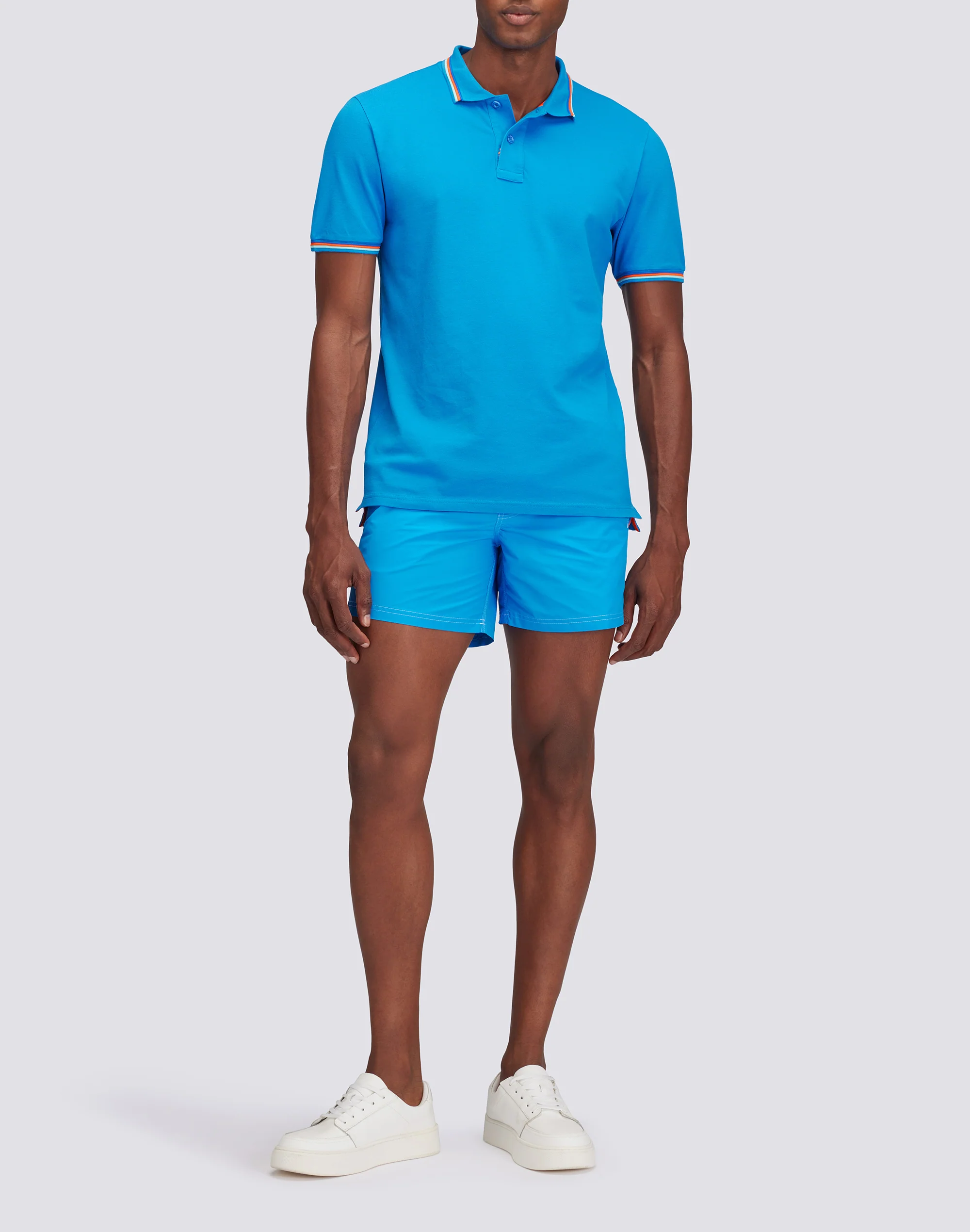 BRICE COTTON PIQUÉ POLO SHIRT WITH TRICOLOUR DETAILS - Image 4