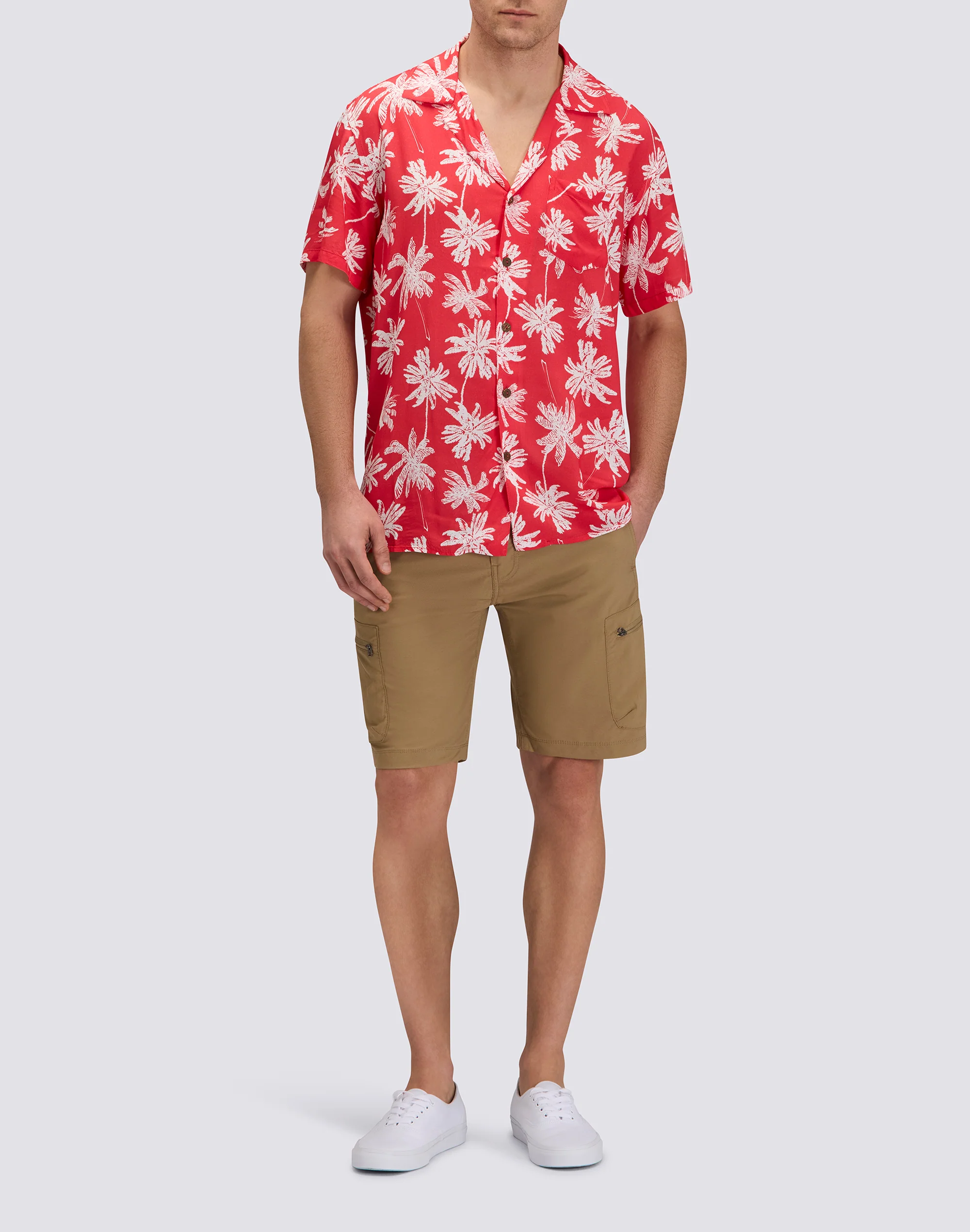MEN'S PRINTED VISCOSE POPLIN SHIRT - Image 3