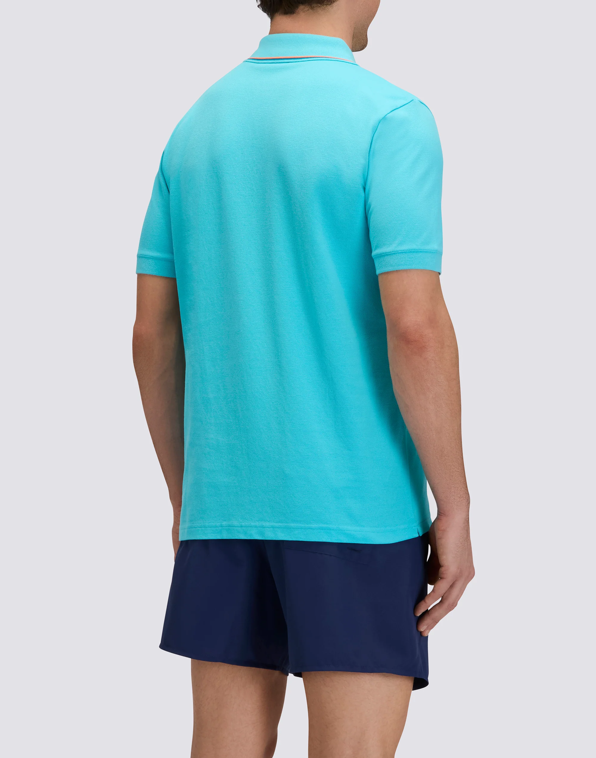 PIMA PIQUÉ COTTON POLO SHIRT WITH EMBROIDERED LOGO - Image 2