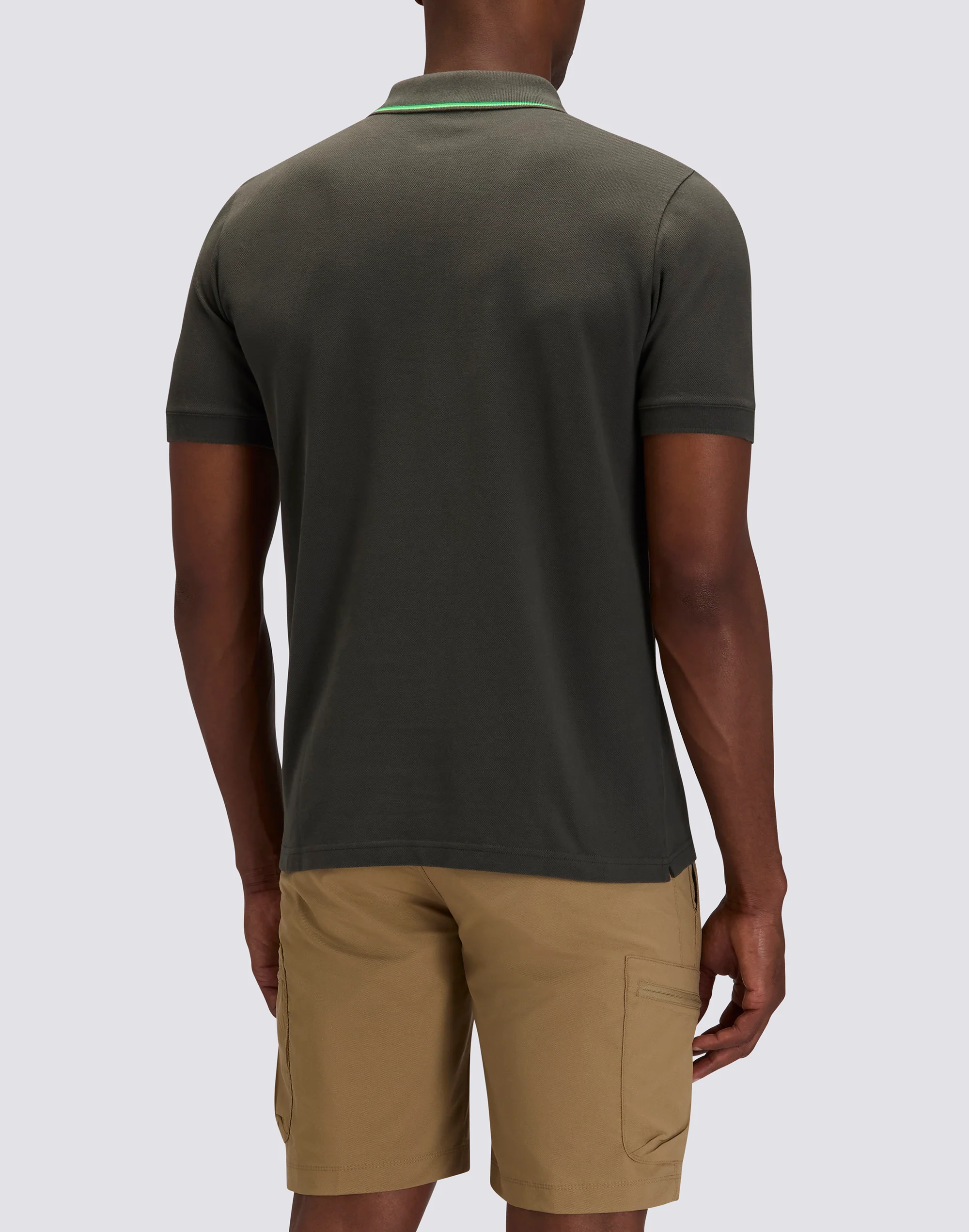 MEN'S PIMA COTTON PIQUET POLO SHIRT WITH EMBROIDERED LOGO - Image 2
