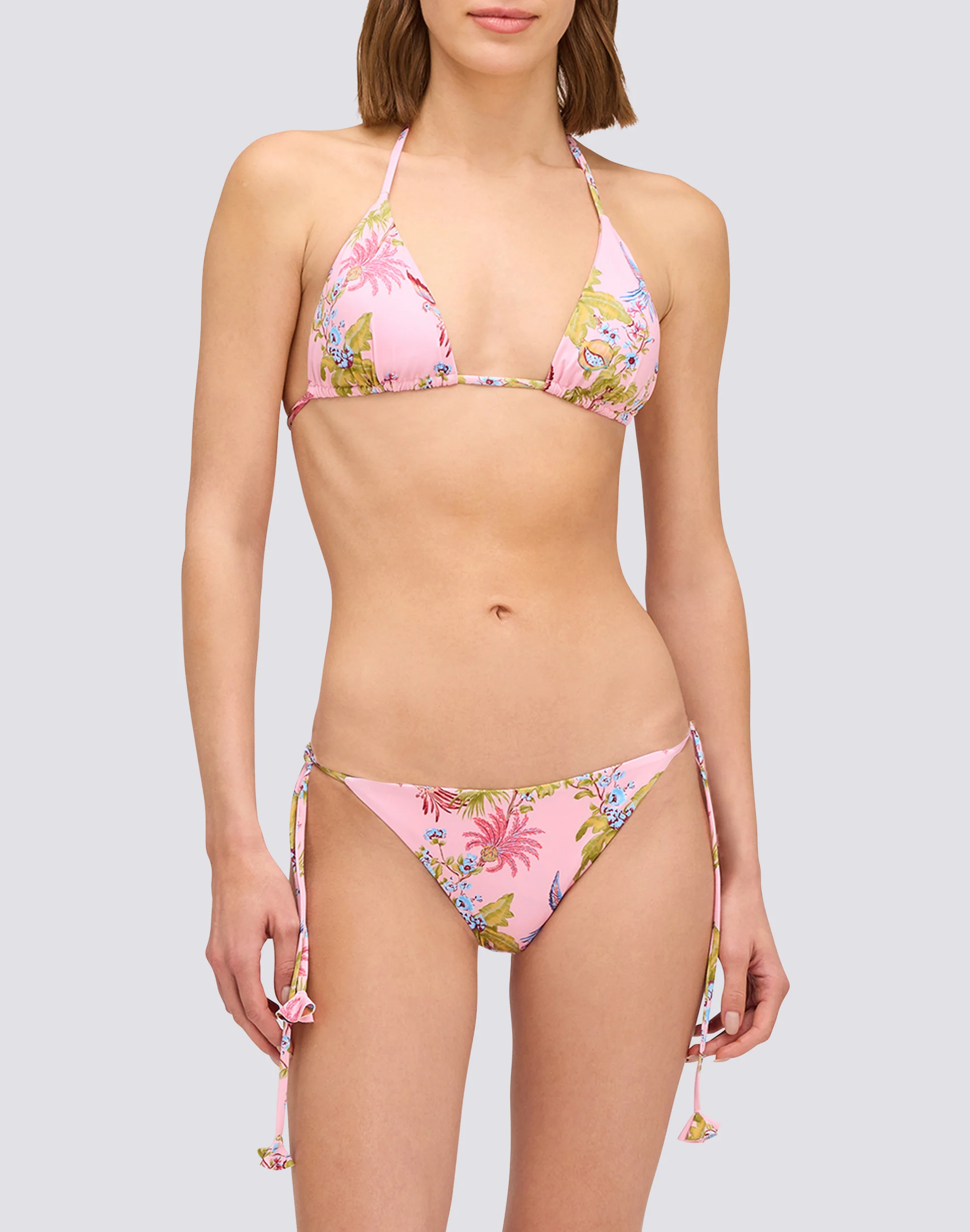 ANITA - BIKINI BOTTOMS WITH ADJUSTABLE TIES SWEET PARROT PRINT - Image 4
